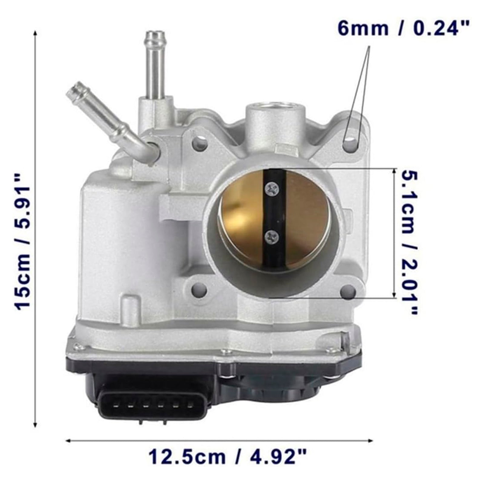 Gasspjeld 22030-0D021 for Toyota Avensis T25 Corolla E12 1.6 2003-2006