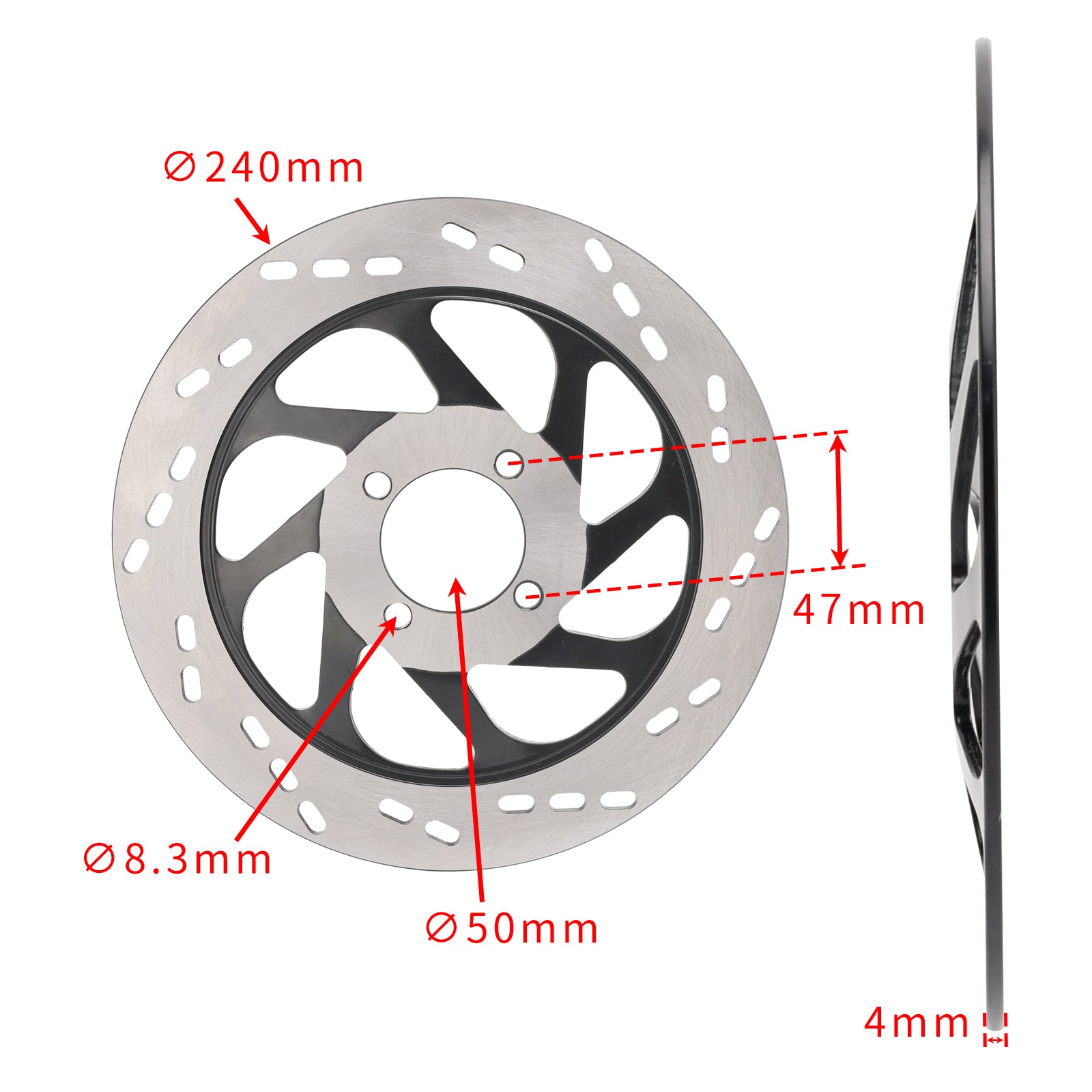 DISQUE DE FREIN AVANT 240MM POUR SUZUKI EN125 EN125-2A 3A 3F EN150 EN150-A