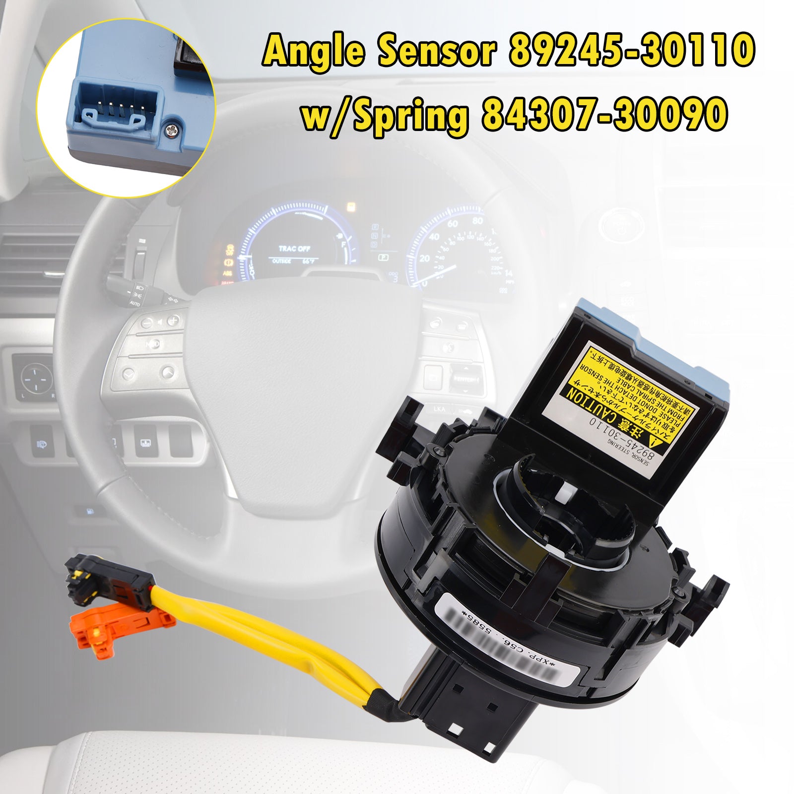 Capteur d'angle 89245-30110 avec ressort 84307-30090 pour Lexus GX460 RX350 Toyota 4Runner