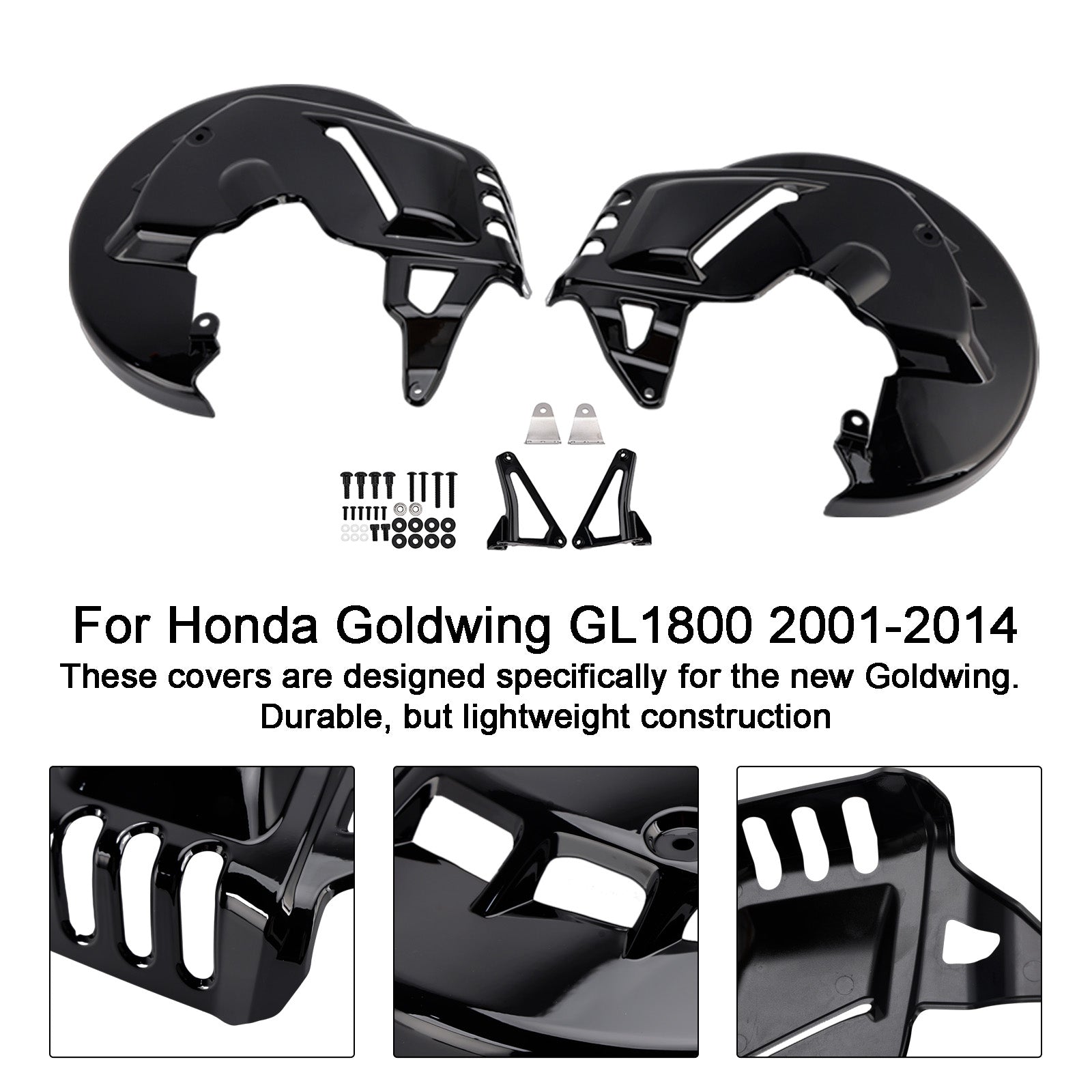 Front Brake Disc Rotor Covers For Honda Goldwing GL1800 F6B 01-15