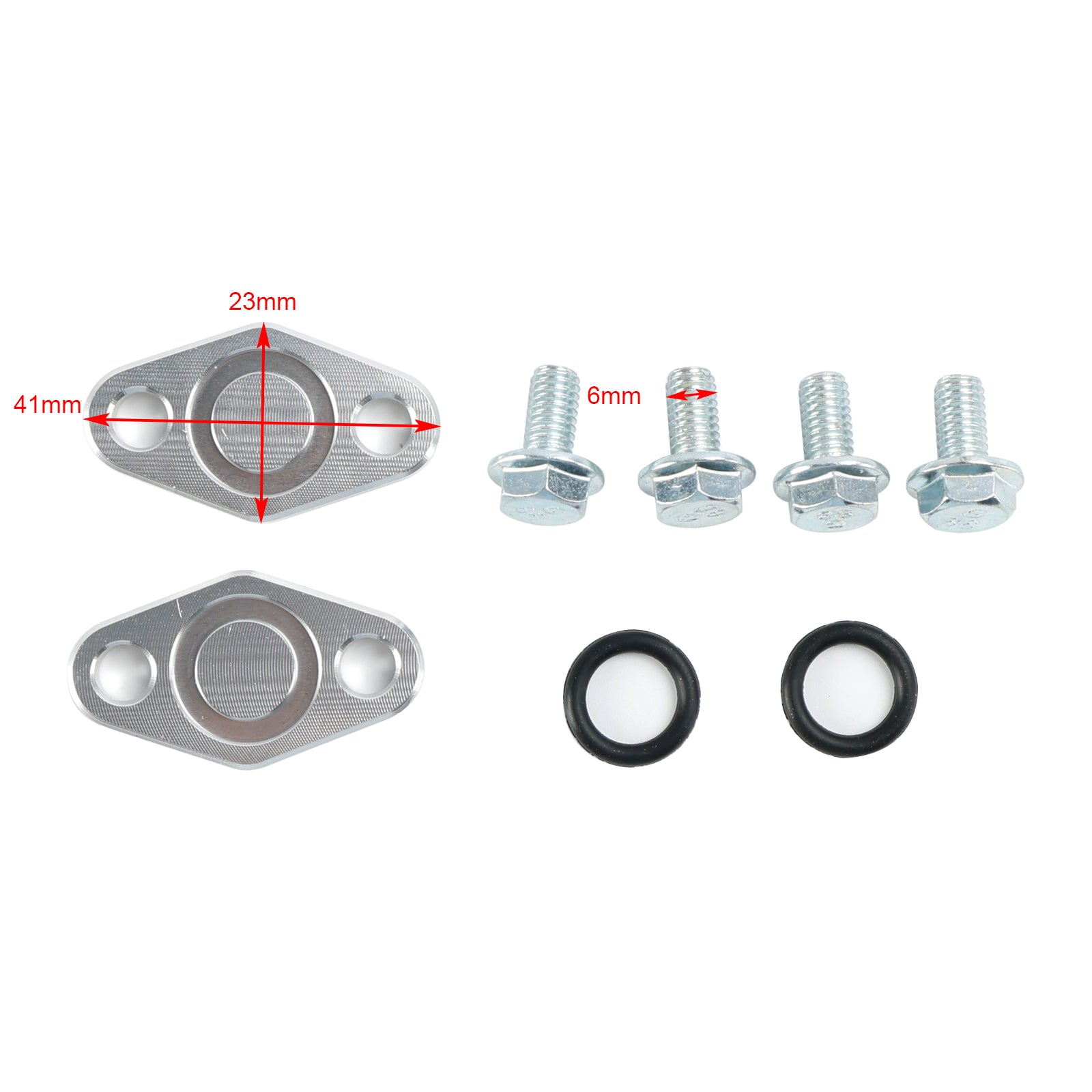 2001-2008 Suzuki GSXR1000 Oil Cooler Block Off Plates Kit