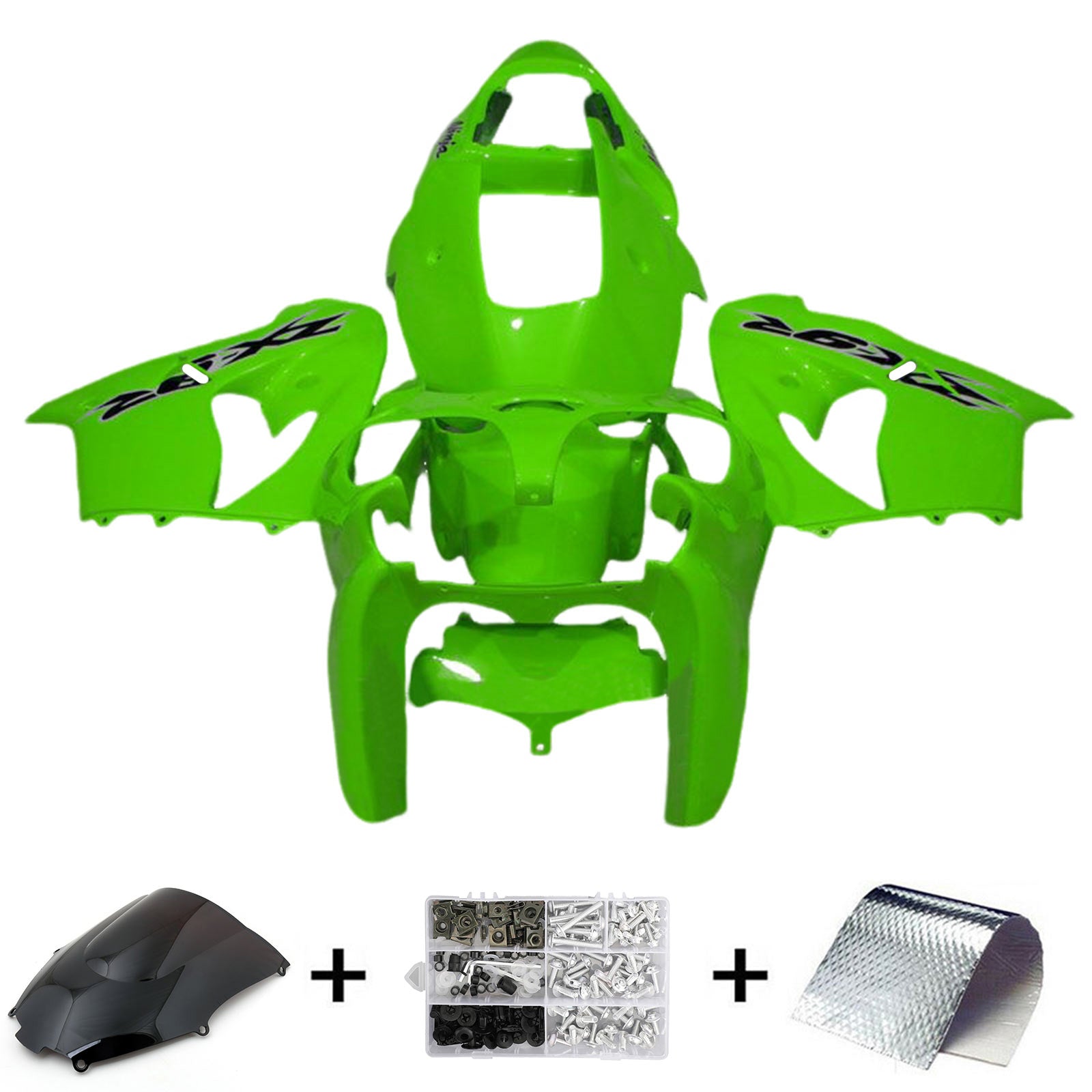 2000-2001 KAWASAKI ZX9R Injektionsmässa kit Kroppsarbete Plastic ABS