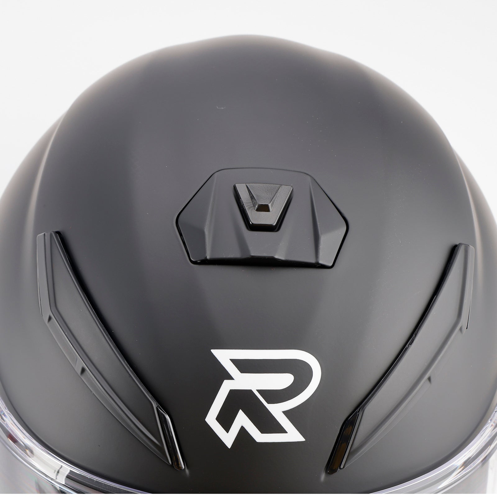 DOT Motorcycle Helmet Adult Street Full Face Orange Matte black