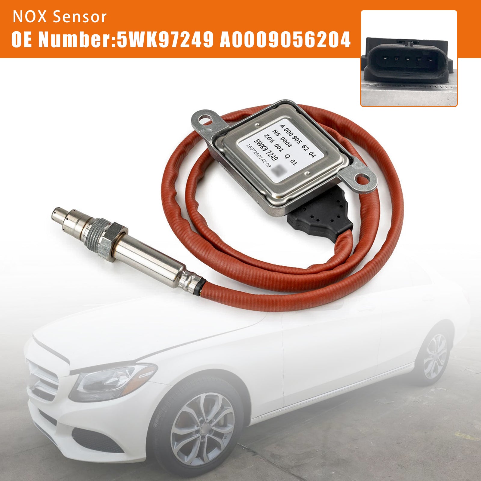 2015-2018 Mercedes-Benz C-Class (W205) NOX Sensor 5WK97249 A0009056204