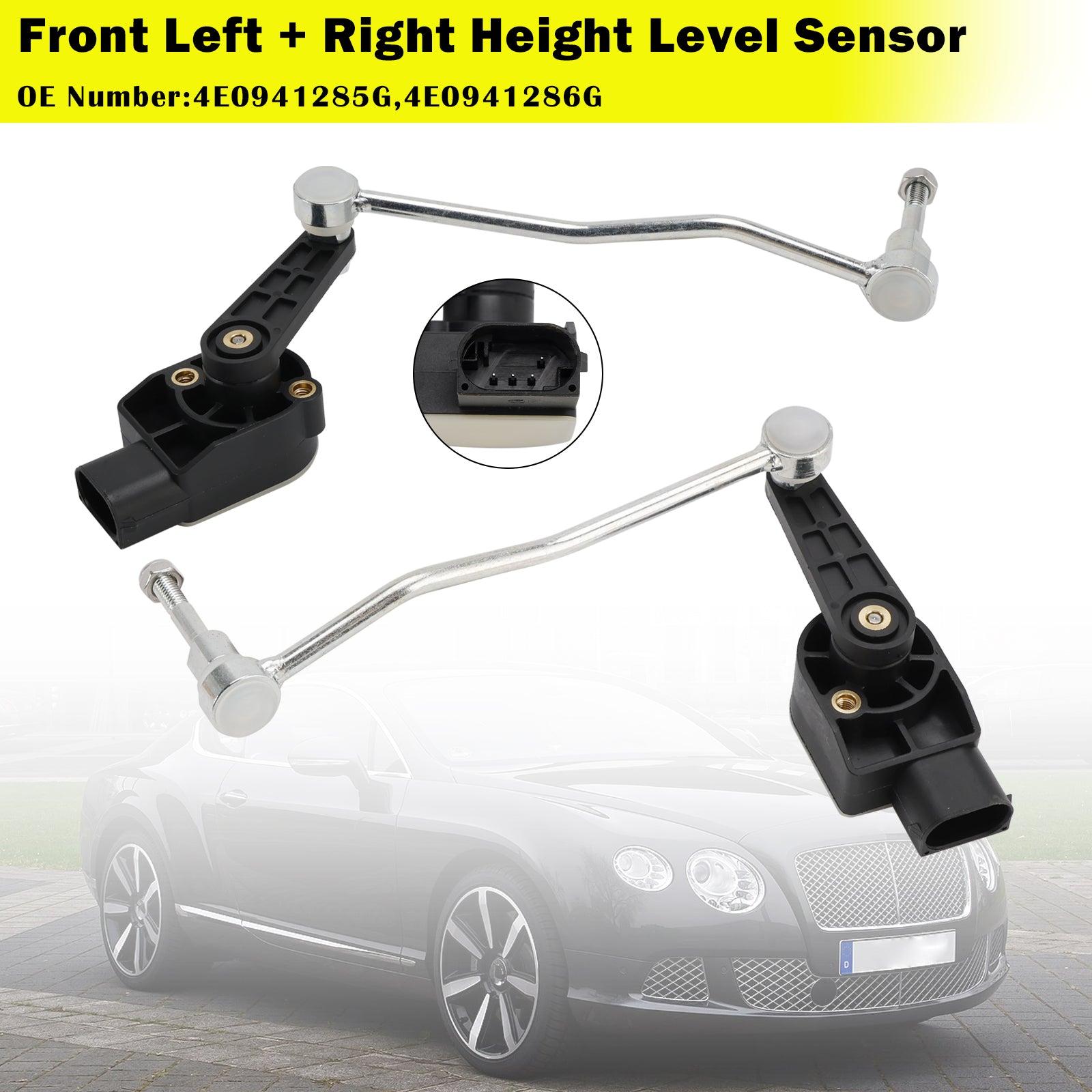 Capteur de niveau de hauteur avant gauche + droit, pour Audi A8 D3 Q7 4LB quattro VW Phaeton