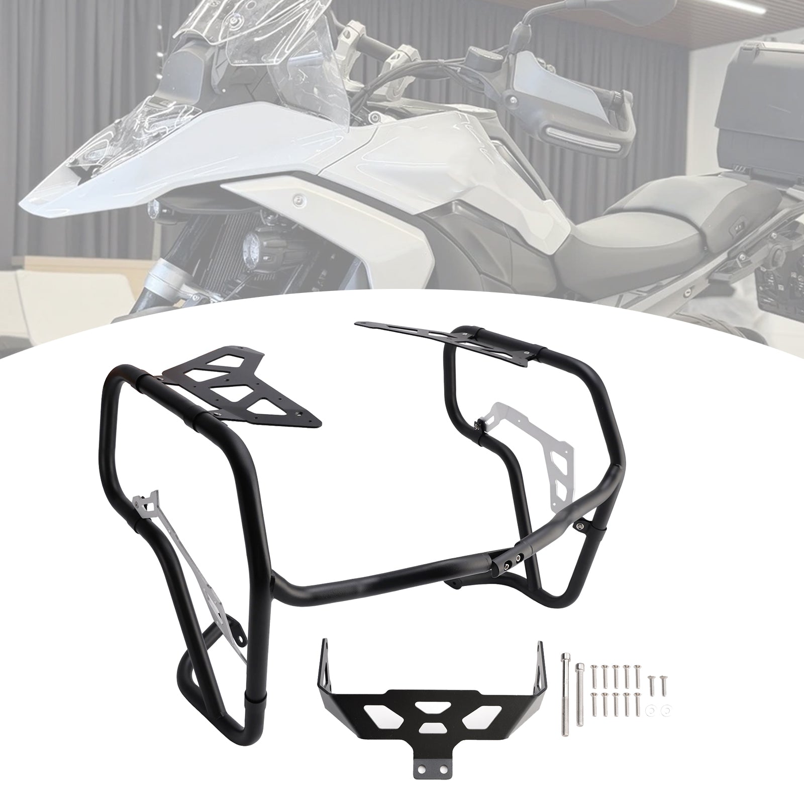 Crash Bar Lower Engine Guard Steel Frame Fit Black For Bmw R1300Gs 2024-2026 Adv