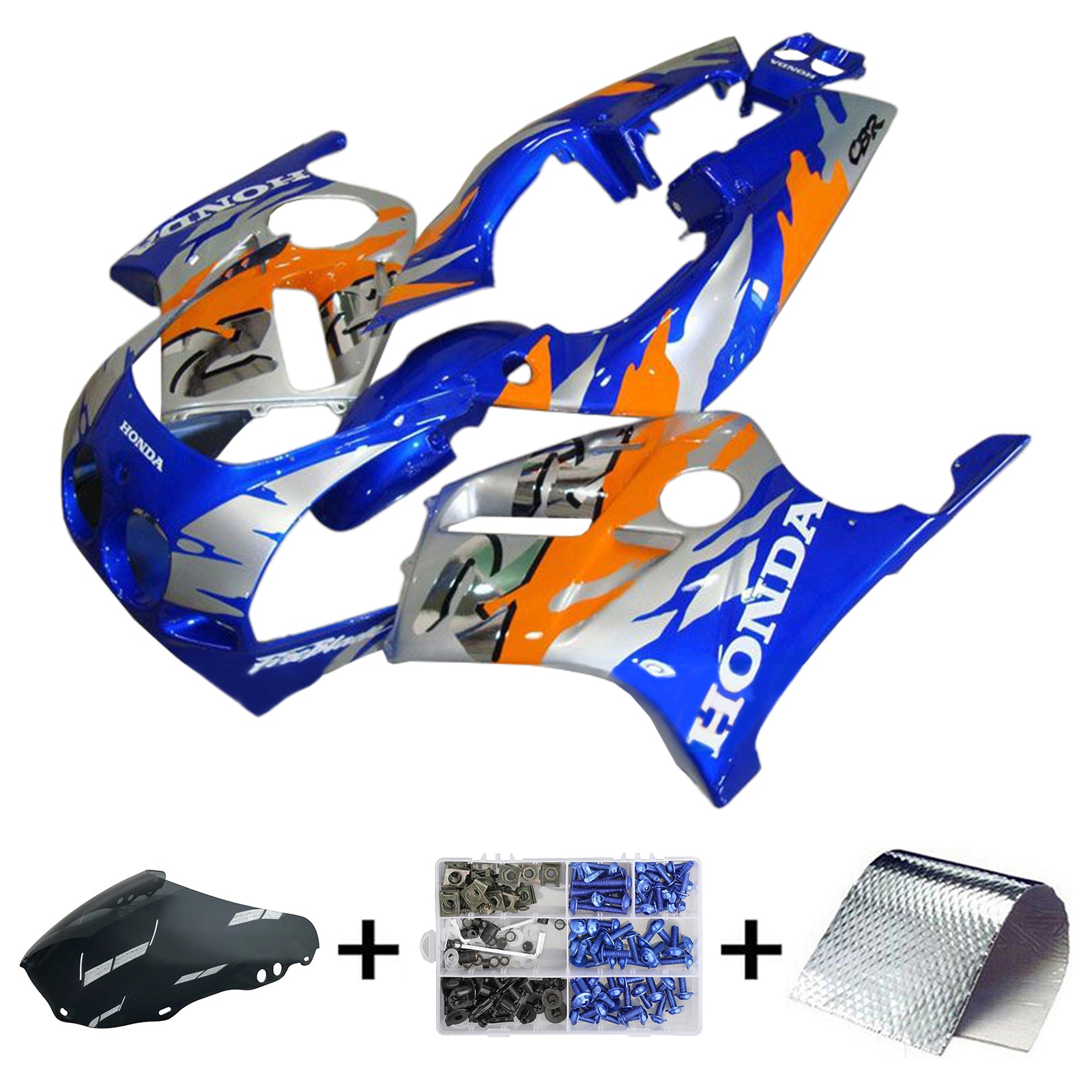 1988-1989 Honda CBR250RR MC19 Injeksjon Fairing Kit karosseri