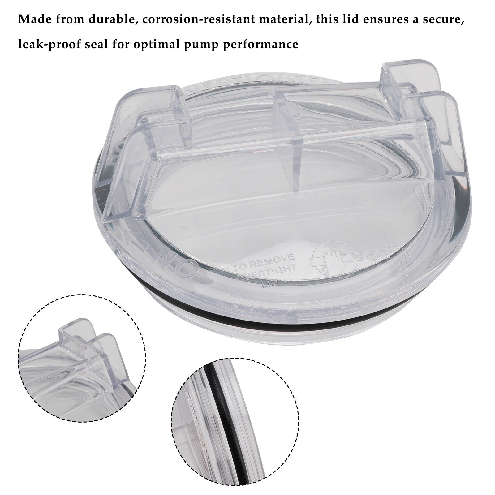 For CMP 25304-000-020 Sta-Rite Replacement Dura Glass Pump Lid C3-139P1