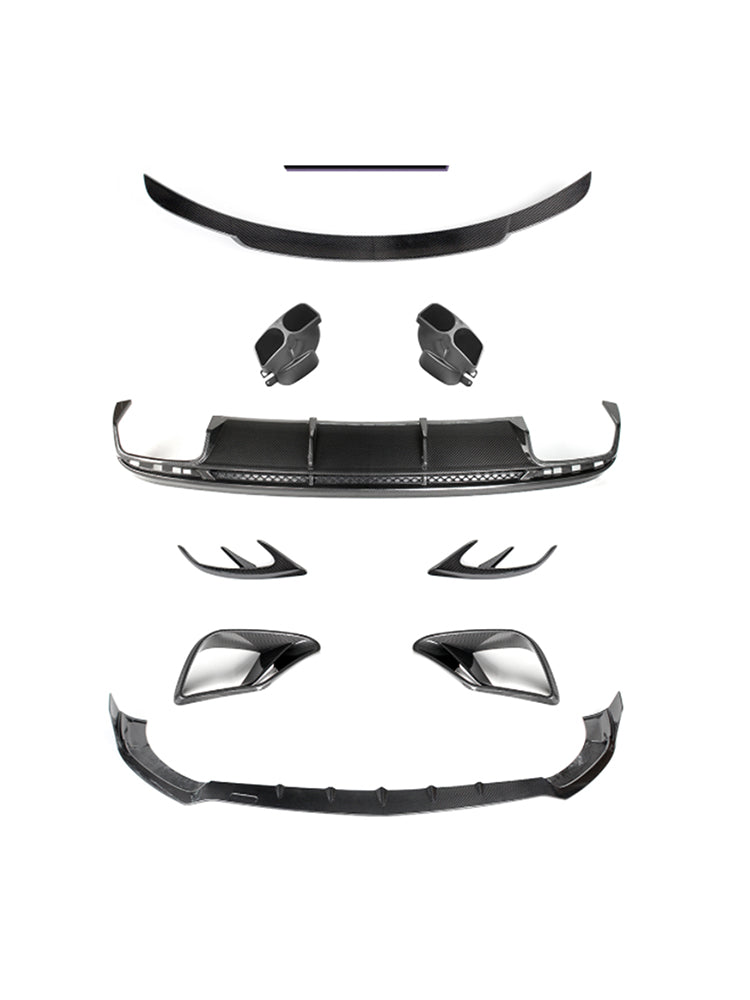 Kit carrosserie pare-chocs en fibre de carbone compatible Mercedes-Benz W217 S63 S65 AMG Coupé 2019-2021
