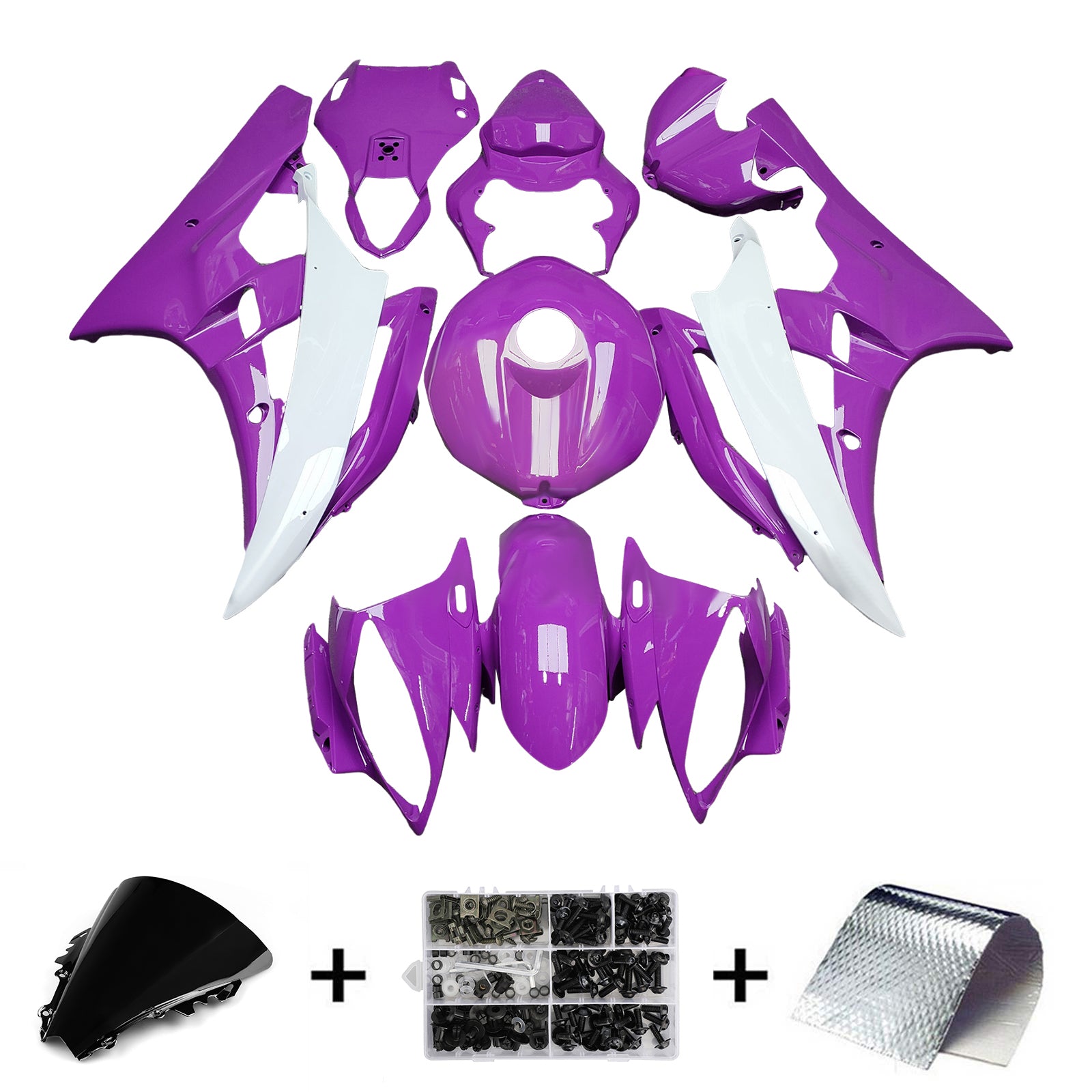 Injection Fairing Kit Bodywork Plastic ABS For Yamaha YZFR6 YZF-R6 2006-2007