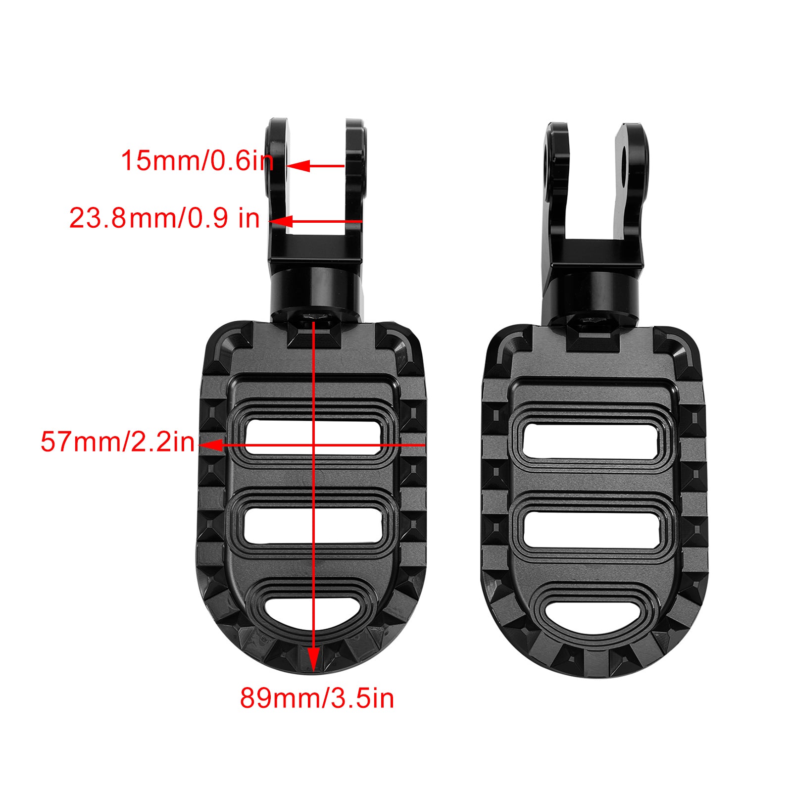 Pegs de pé de frente para os pés da frente Faixa para Honda CL250 CL300 CL500 TRAIL 125 2023-2024