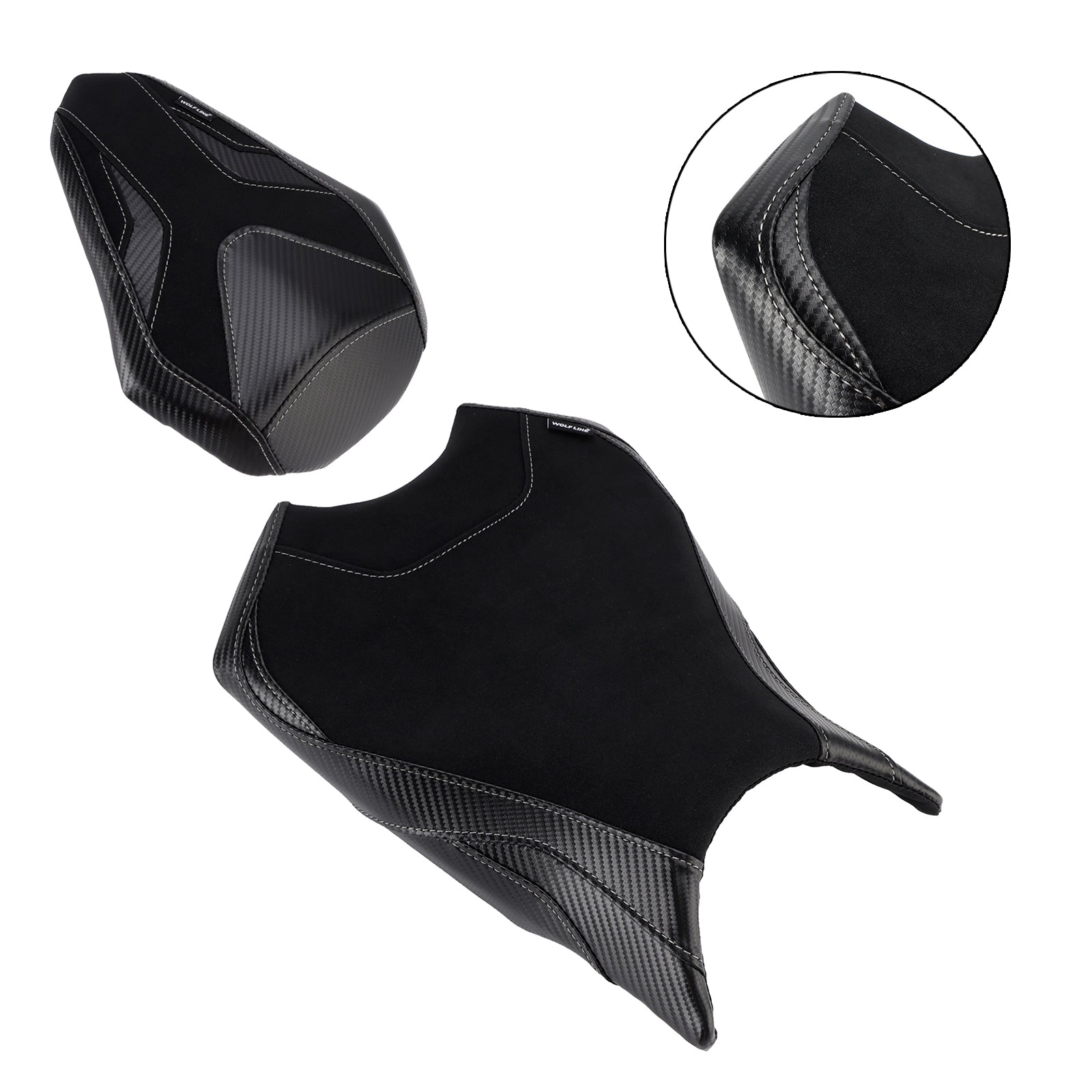 Front&Rear Raider Passenger Cushion Kit Black For Honda Cbr250Rr 2017-2024 2023