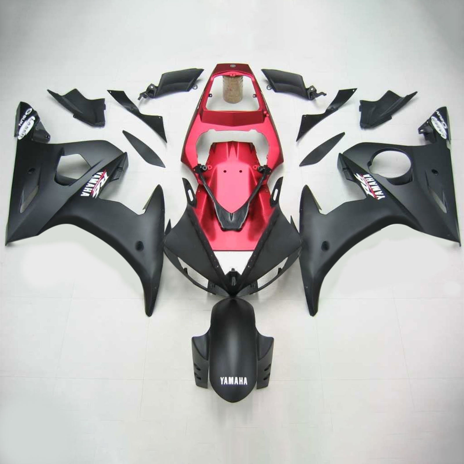 2003-2004 Yamaha Yzf 600 R6 2006-2009 R6S AMOTOPART INDICTION KIT FARCULATION BOSDWORD PLASTIQUE ABS # 107