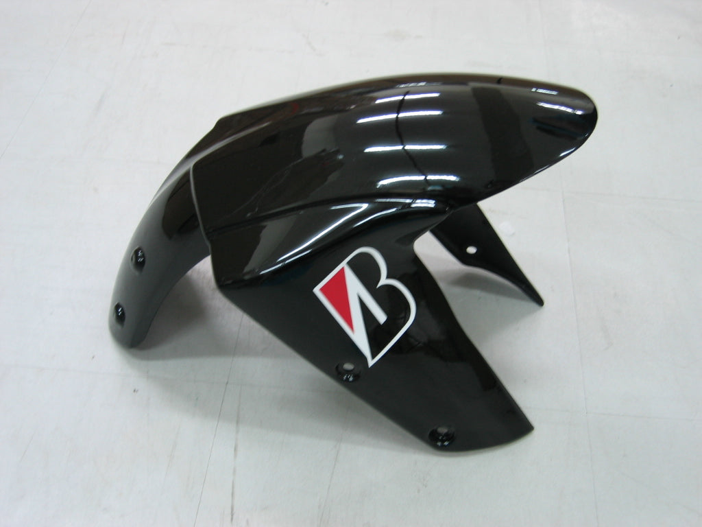 2005-2006 Kawasaki ZX6R 636 Fairings Black n ° 14 ZX6R RACING Générique