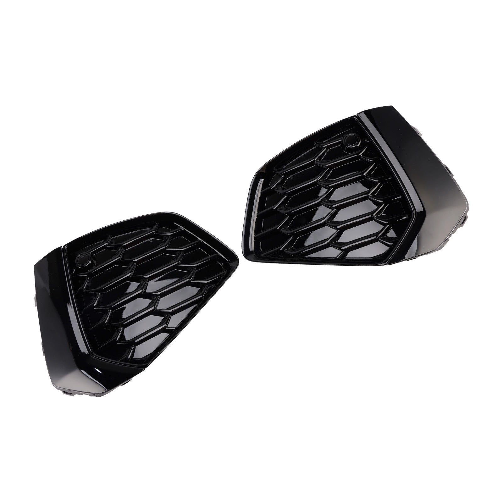 2021-2023 Audi A3 S-line Black Front Honeycomb Fog Light Grille Cover