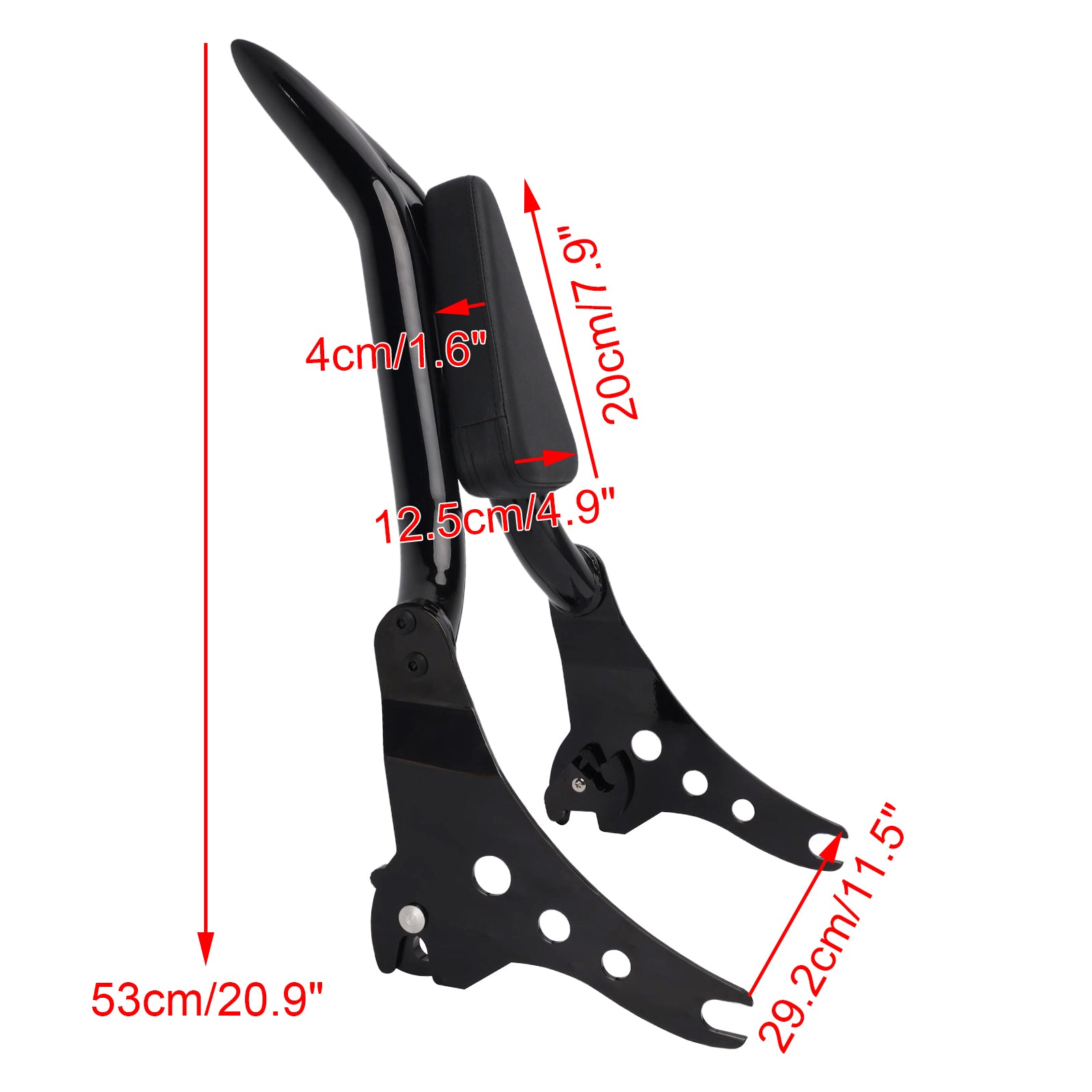 Backrest de barra de barragem de passageiros para FXBB 107 2018-2020 FXBBS 114 2021-2024