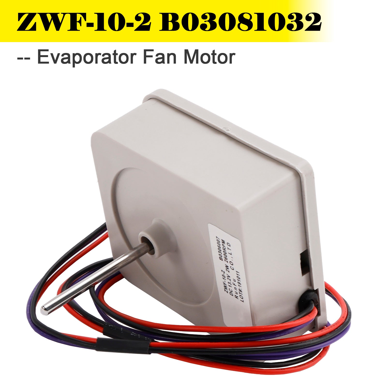 ZWF-10-2 B03081032 Förångarfläktmotor för MeiLing & Ronshen dubbeldörr