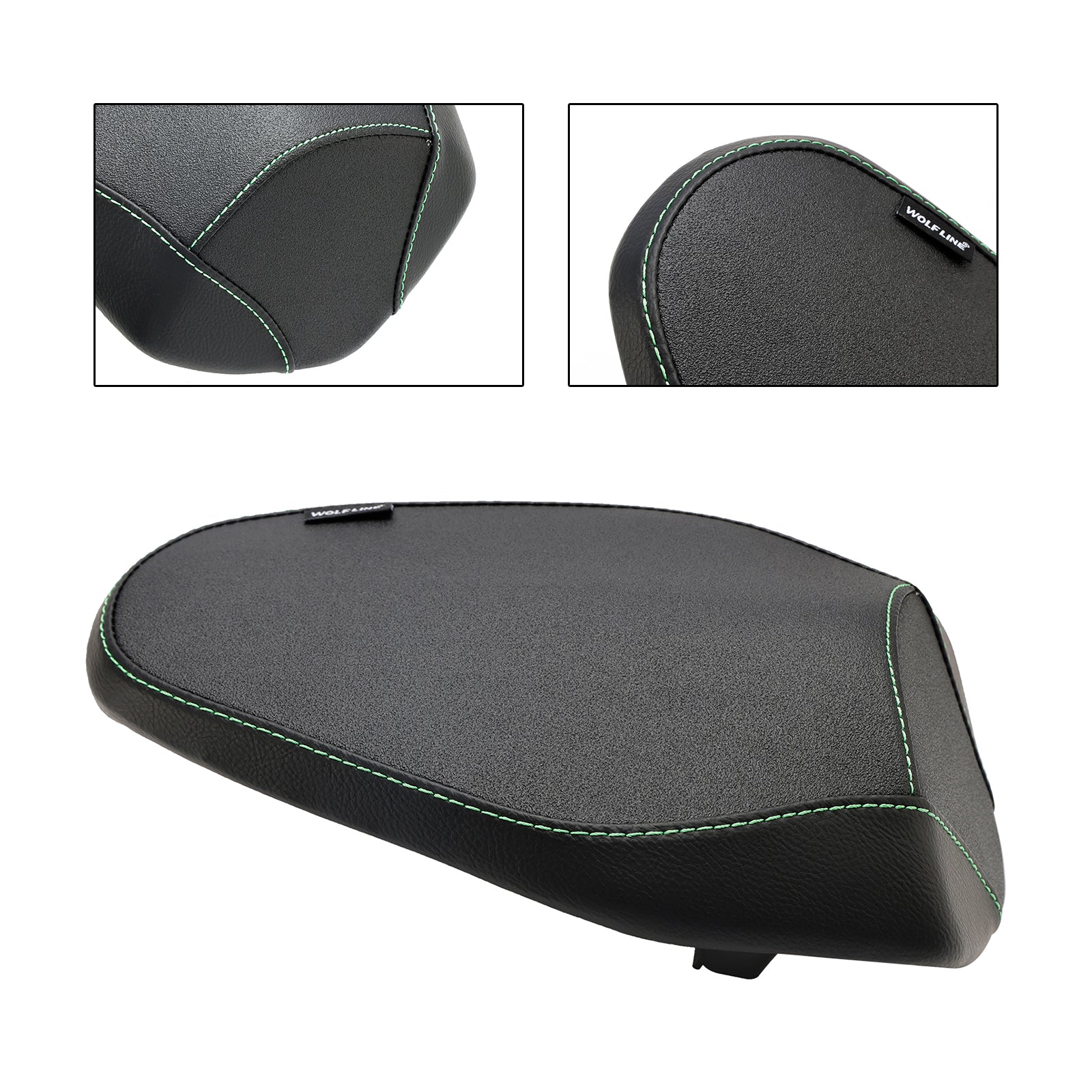 2023 Kawasaki ZX-4R ZX-4RR Bakre passasjersete Pute Pillion Flat Blacka