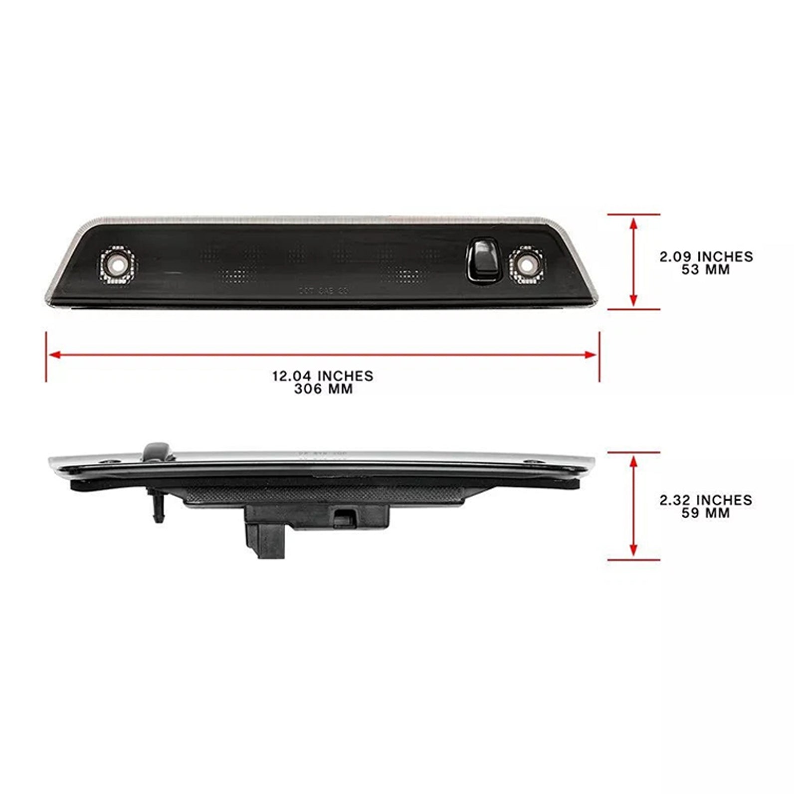 2005-2010 Jeep Grand Cherokee ledet tredje 3. bremselys 55157397ad svart