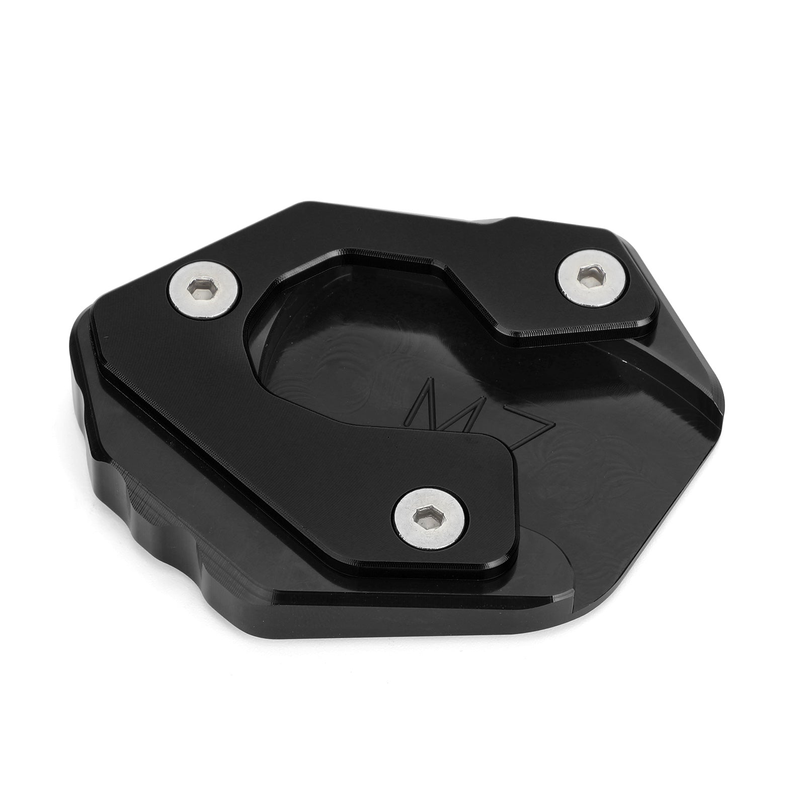 Placa ampliadora de soporte lateral para Yamaha MT-07 FZ-07, color negro