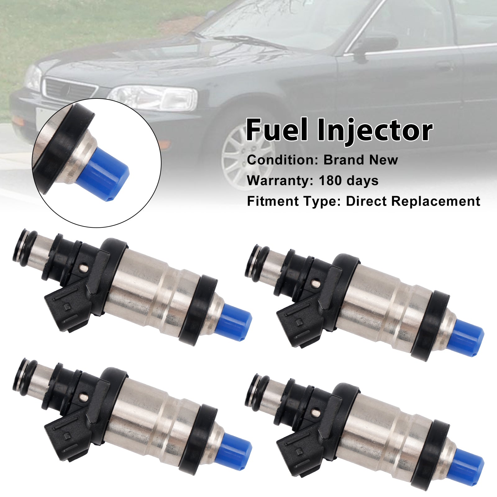 4PCS Fuel Injector 06164-P72-010 Fit Acura Integra TL GS GS-R LS RS 1996-2001