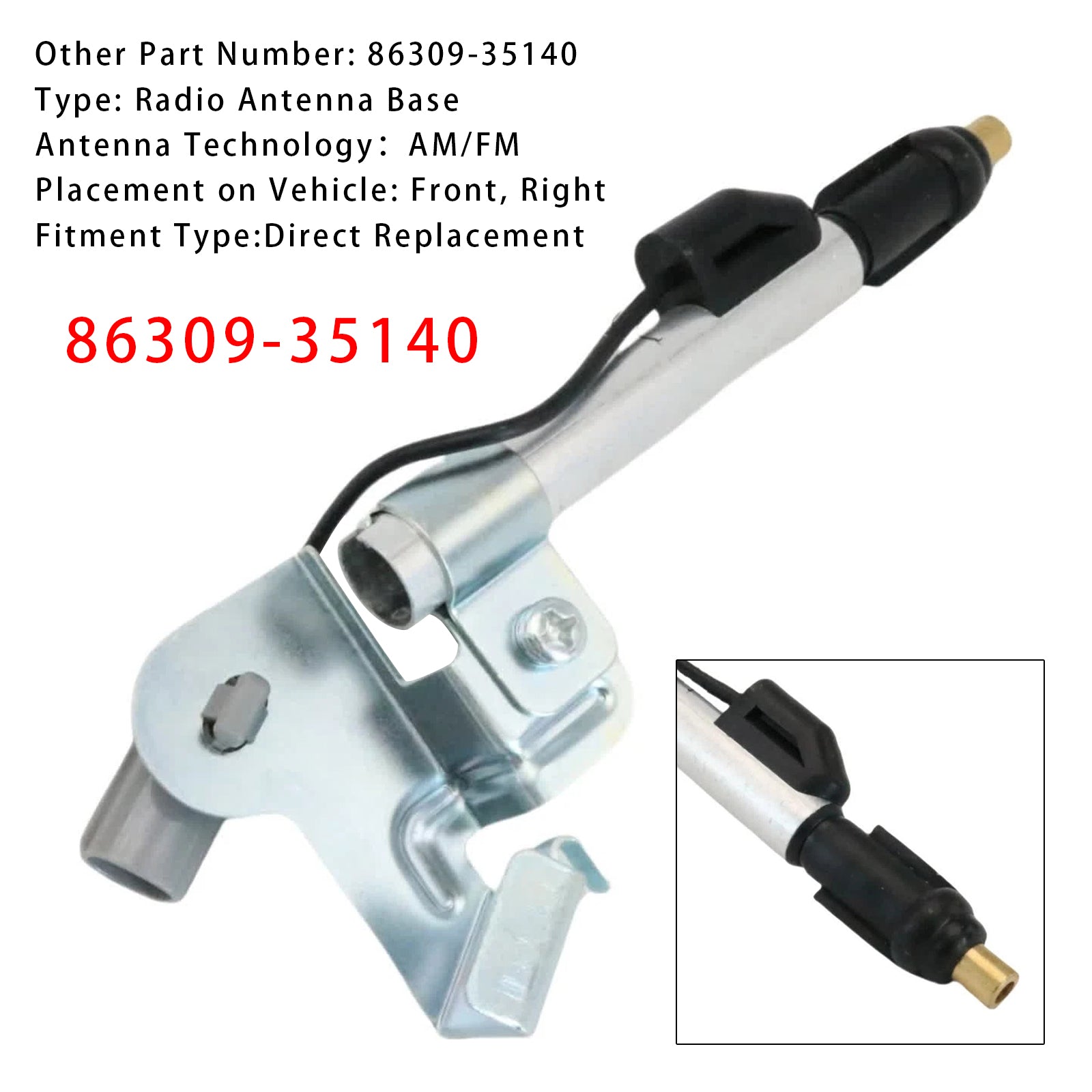 2010 -2013 Toyota 4Runner Antennhållare Base 86309-35140