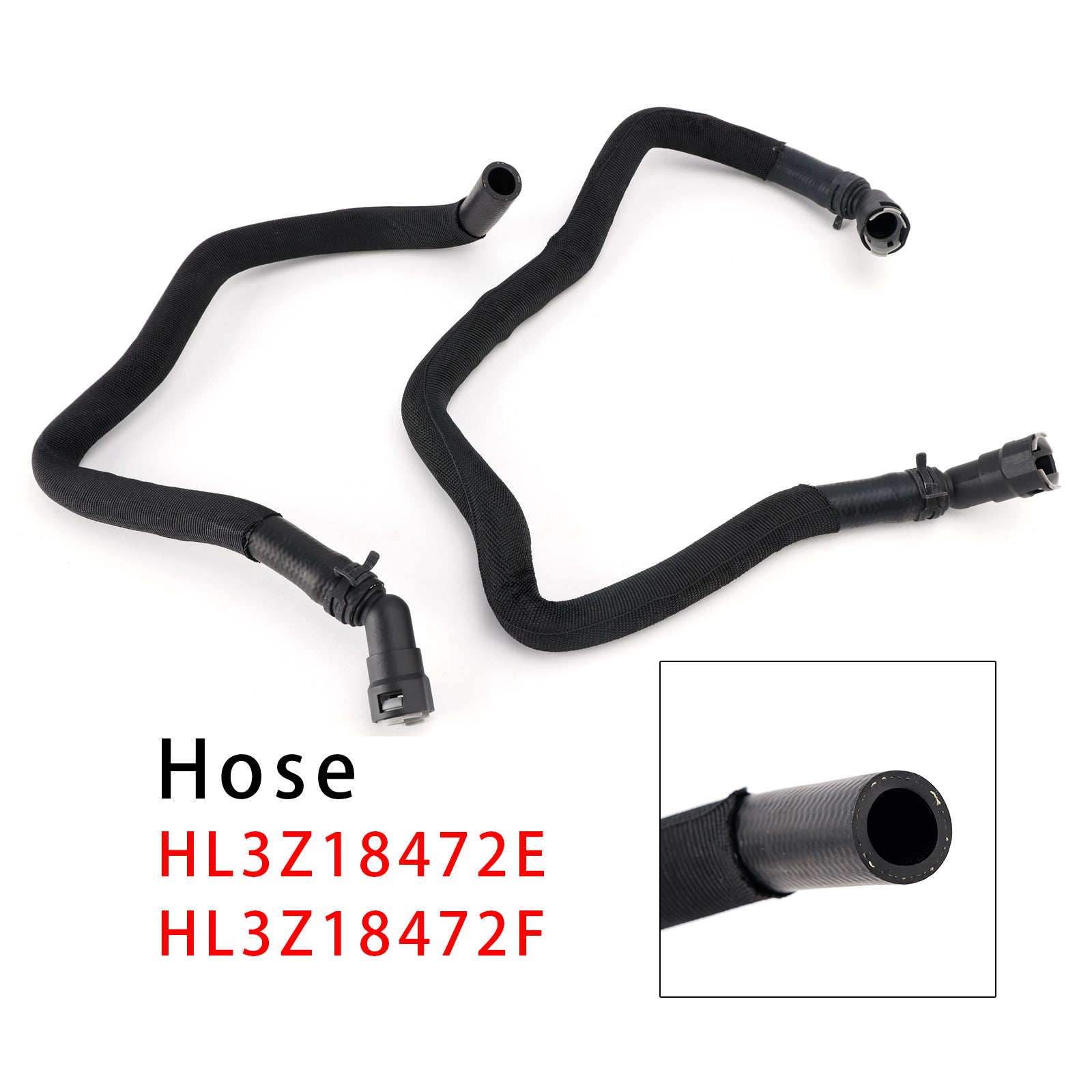 2PCS HVAC Heater Water Hose Inlet-Outlet HL3Z18472E For Ford F150 2017-2020