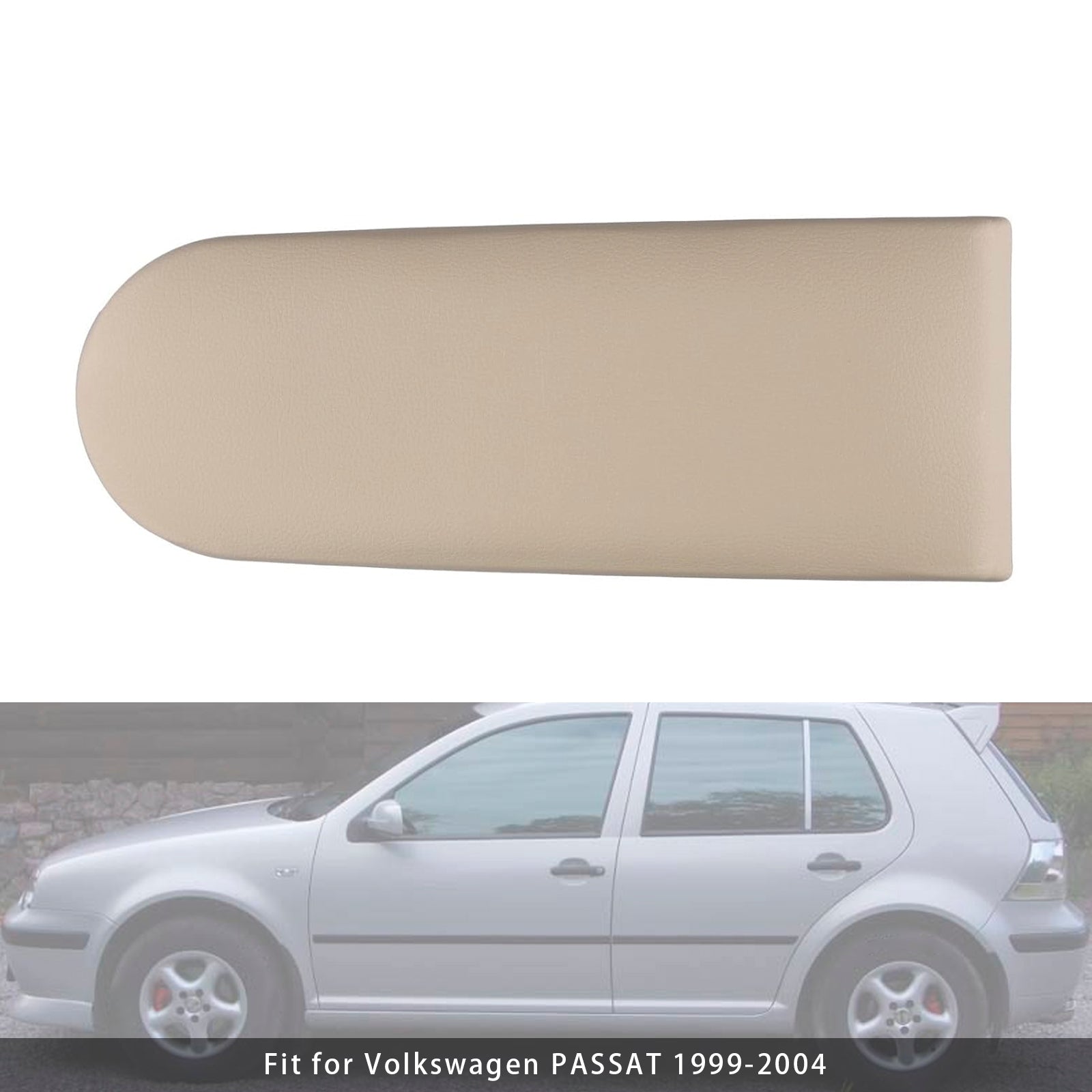 Beige Leather Armrest Centre Console Lid For VW MK4 Jetta Bora Golf 18D867173