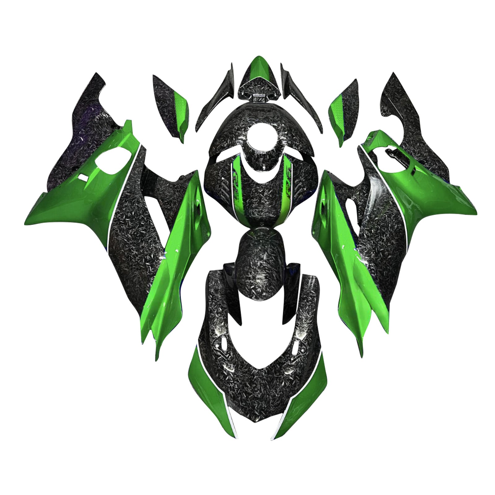 Injectiekuipset carrosserie kunststof ABS geschikt voor Yamaha YZF-R6 2017-2023