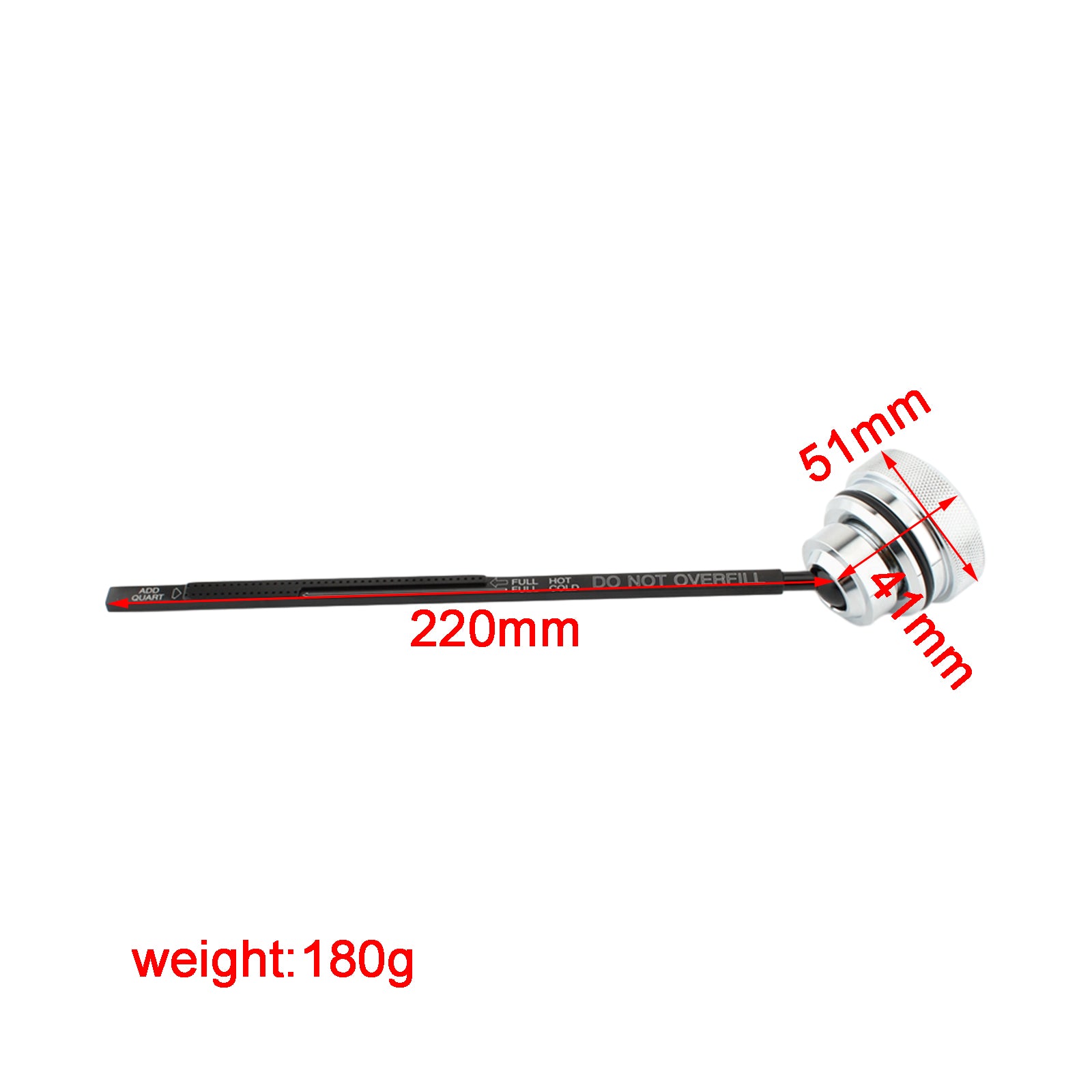 Zátka na uzáver olejovej mierky pre dynu široké kĺzanie FXDL 1991-1998 0710-0001