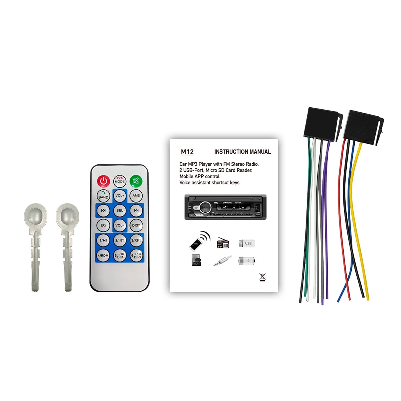 AI Smart Bluetooth Stereo Radio FM Car MP3 Player Posisjonering for å finne en bil