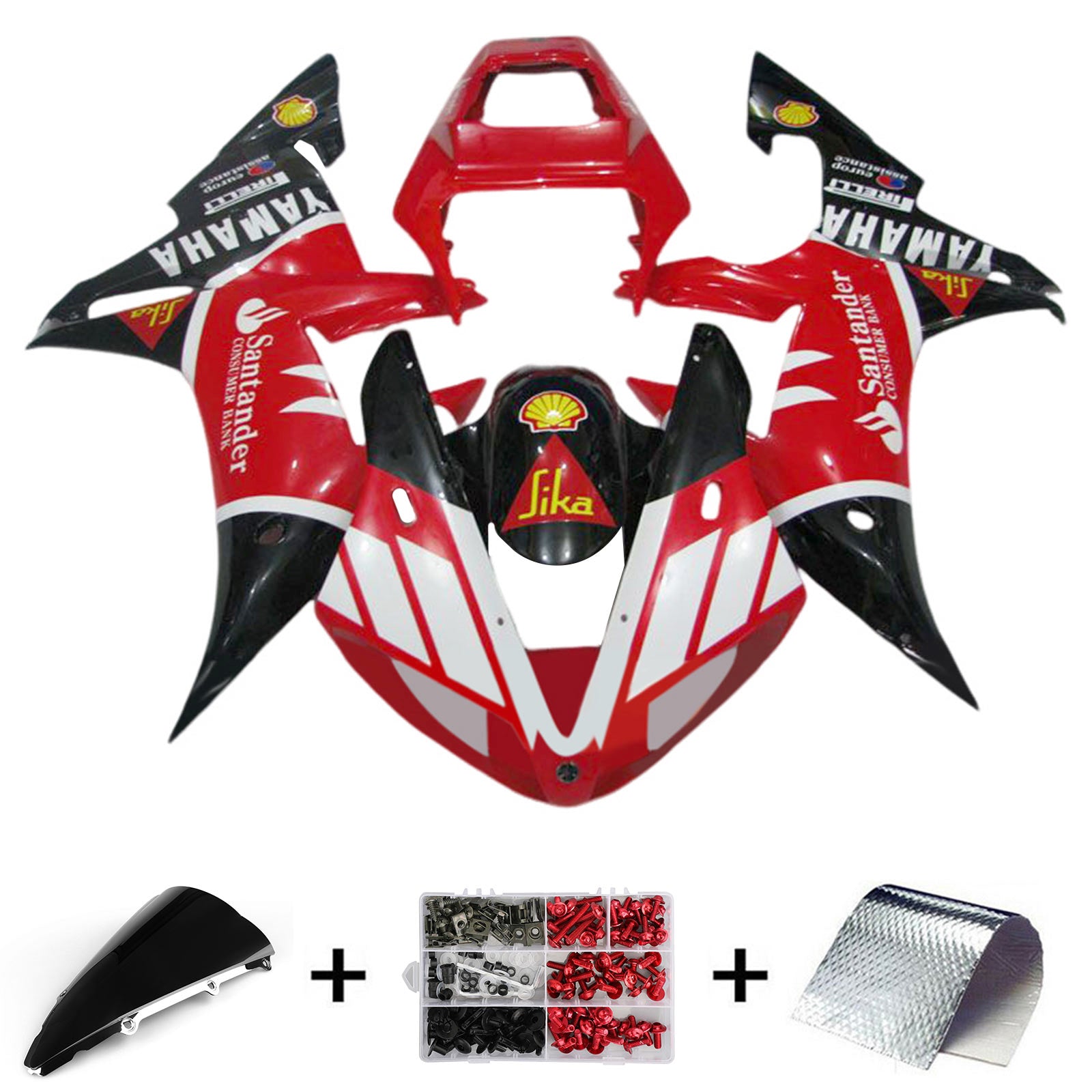 2002-2003 YAMAHA YZF 1000 R1 injektionsmässa kit karosseriplast ABS