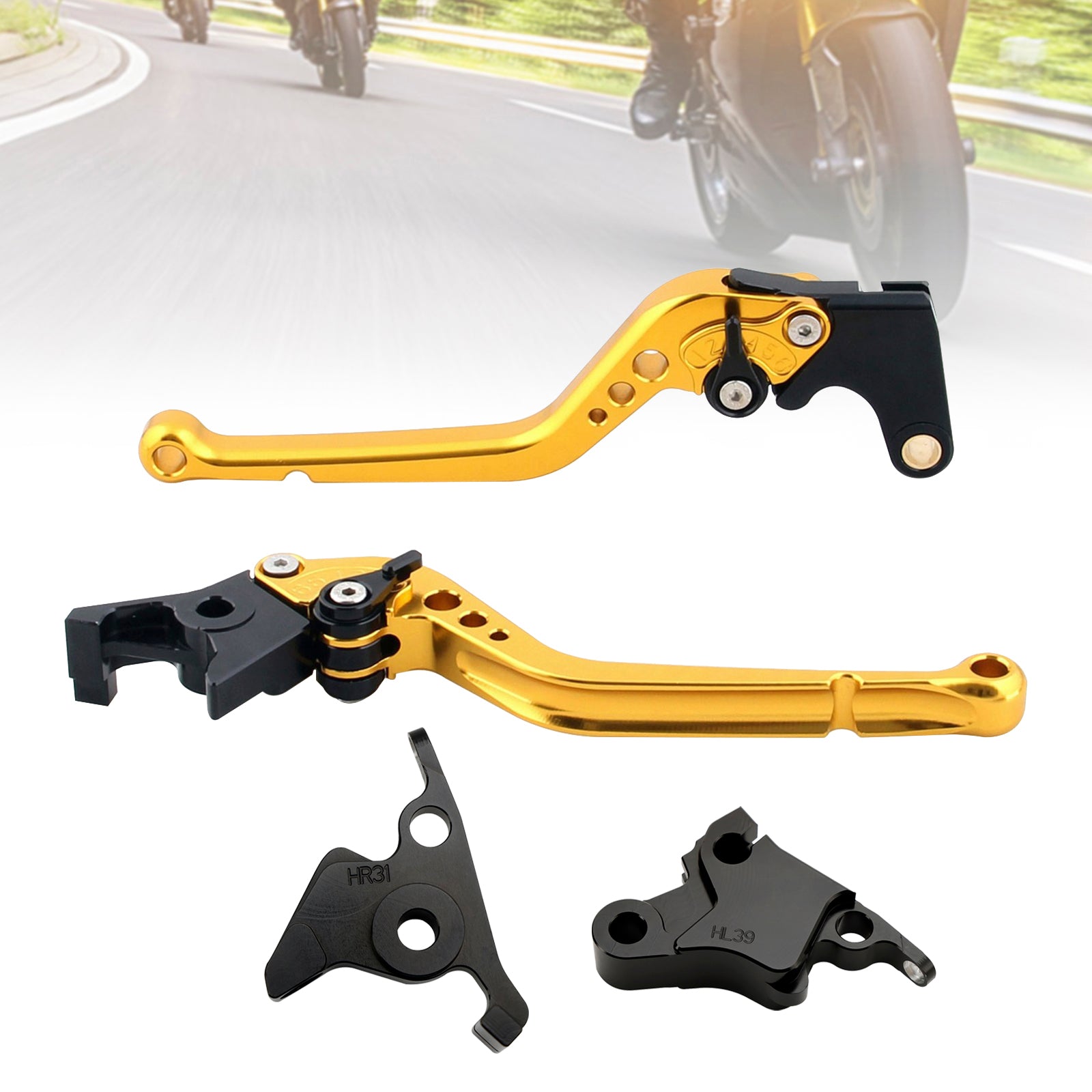 Palanca de freno de embrague larga apta para CFMOTO 450SS 450SR 21-23 450NK 23-24