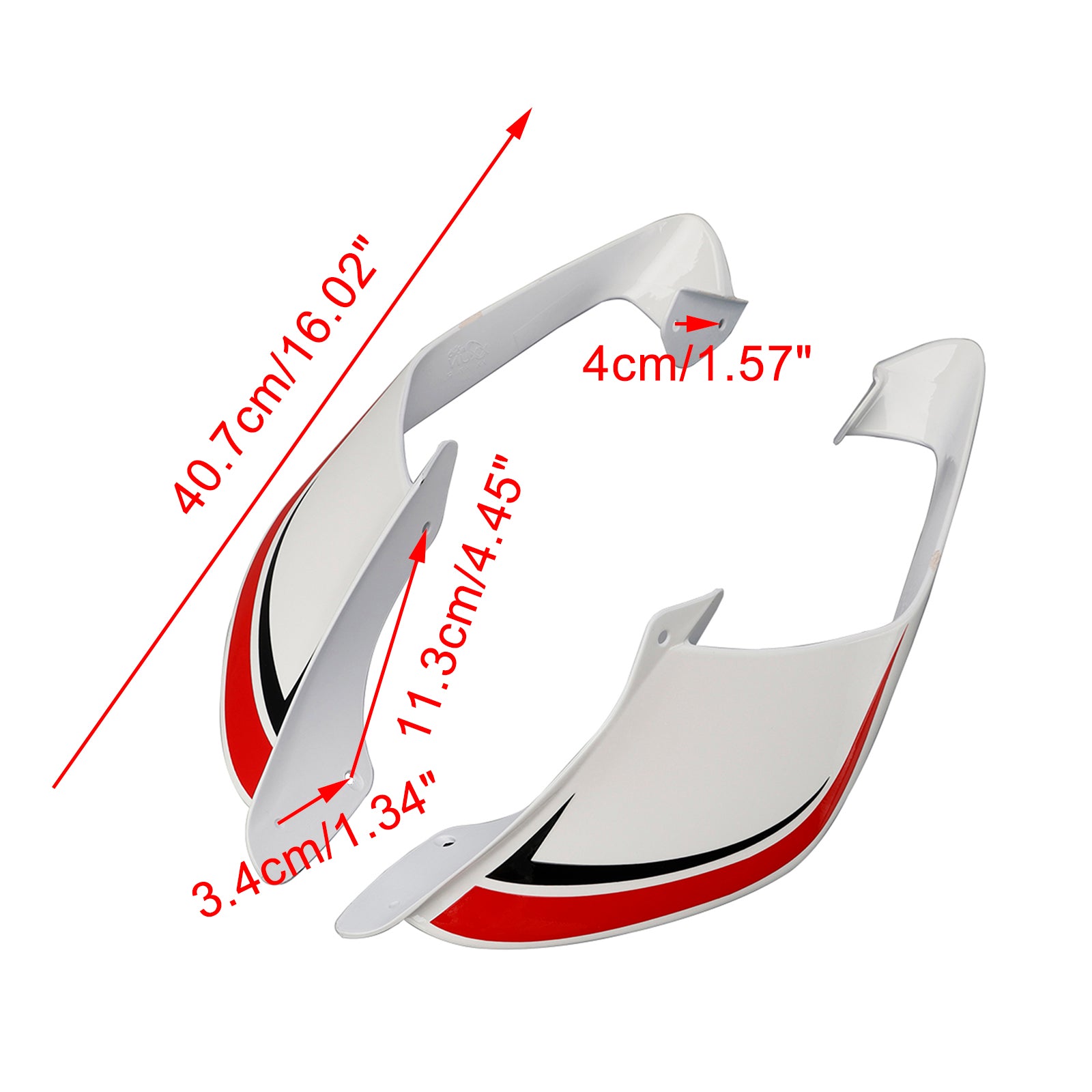 2021-2024 Yamaha YZF R1 R1M ailes latérales avant ailes becquet carénage