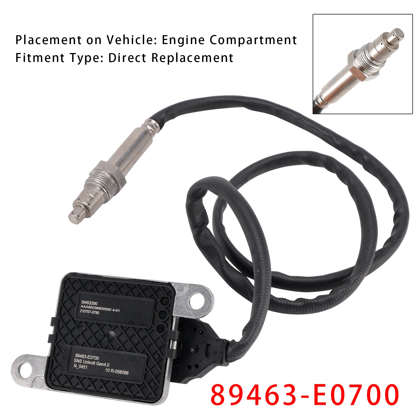 Hino Trucks Nox Nitrogen Oxide Sensor 89463-E0700 89463E0700