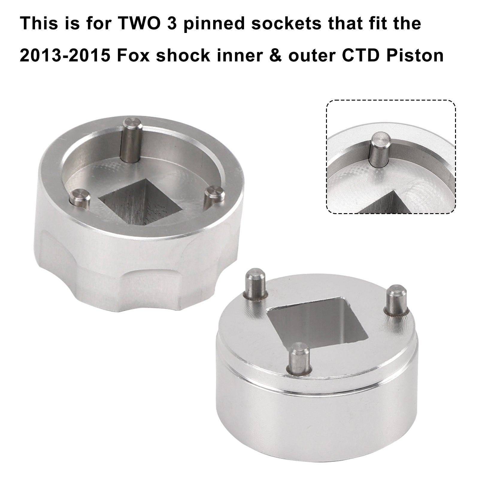 3-pins CTD-zuigerset - Binnen & Buitenste stopcontacten 398-00-348 & 398-00-504 Voor Fox