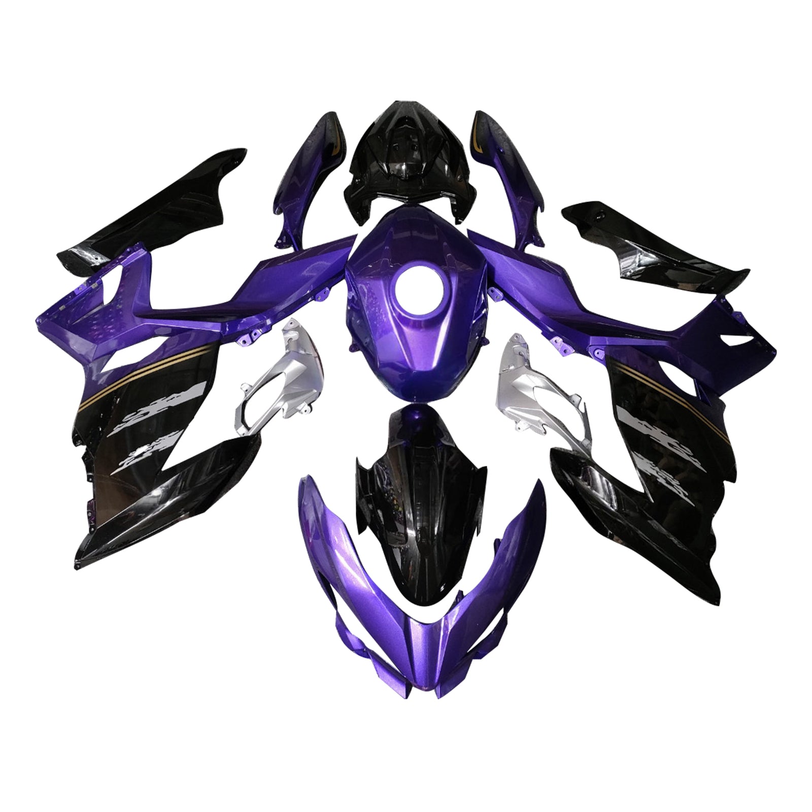 Injectiekuipset carrosserie kunststof ABS geschikt voor Kawasaki EX400 Ninja400 2018-2024