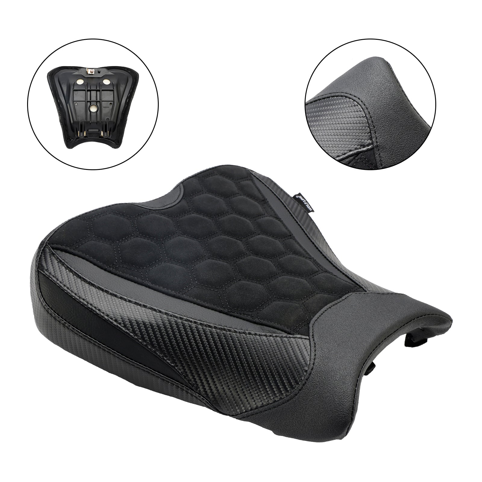 2023 Kawasaki Ninja ZX-4R ZX-4RR FRED DRIVER SEAT RAIDER CUDION PU BLACKA