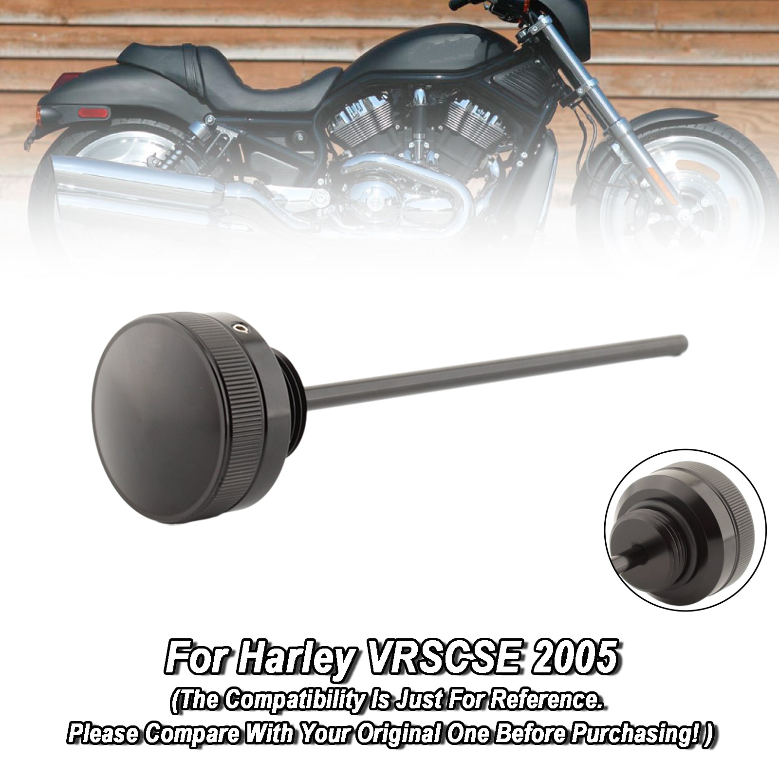 Tapón de tapa de tanque de varilla medidora de aceite, compatible con VRSCA VRSCB VRSCD VRSCSE VRSCAW