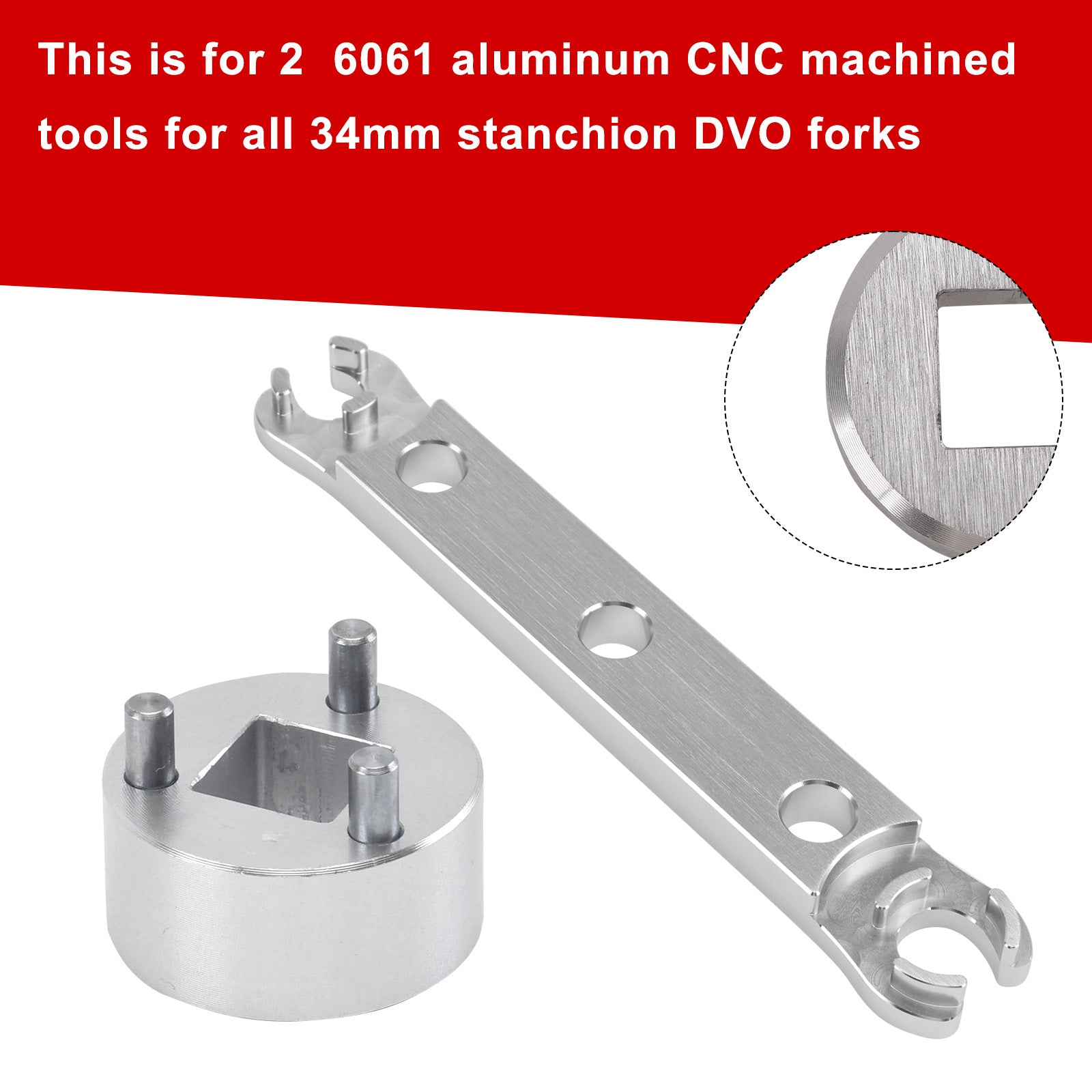 Lower Cap Removal Wrench. Tool for Rebuild of Saphire/Onyx/Diamond fork/DVO Fork