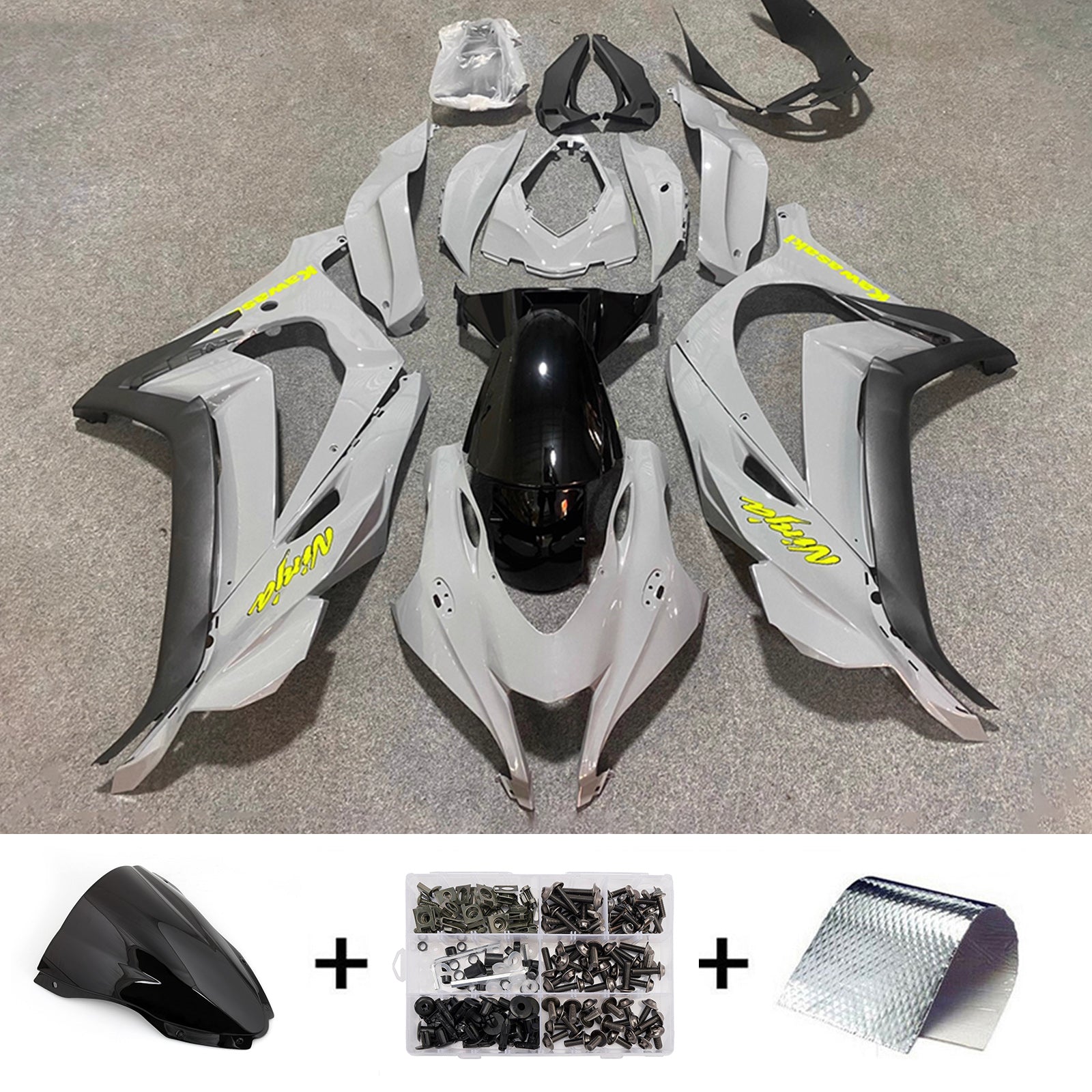 Injection Fairing Kit Bodywork Plastic ABS fit For Kawasaki ZX10R 2016-2020