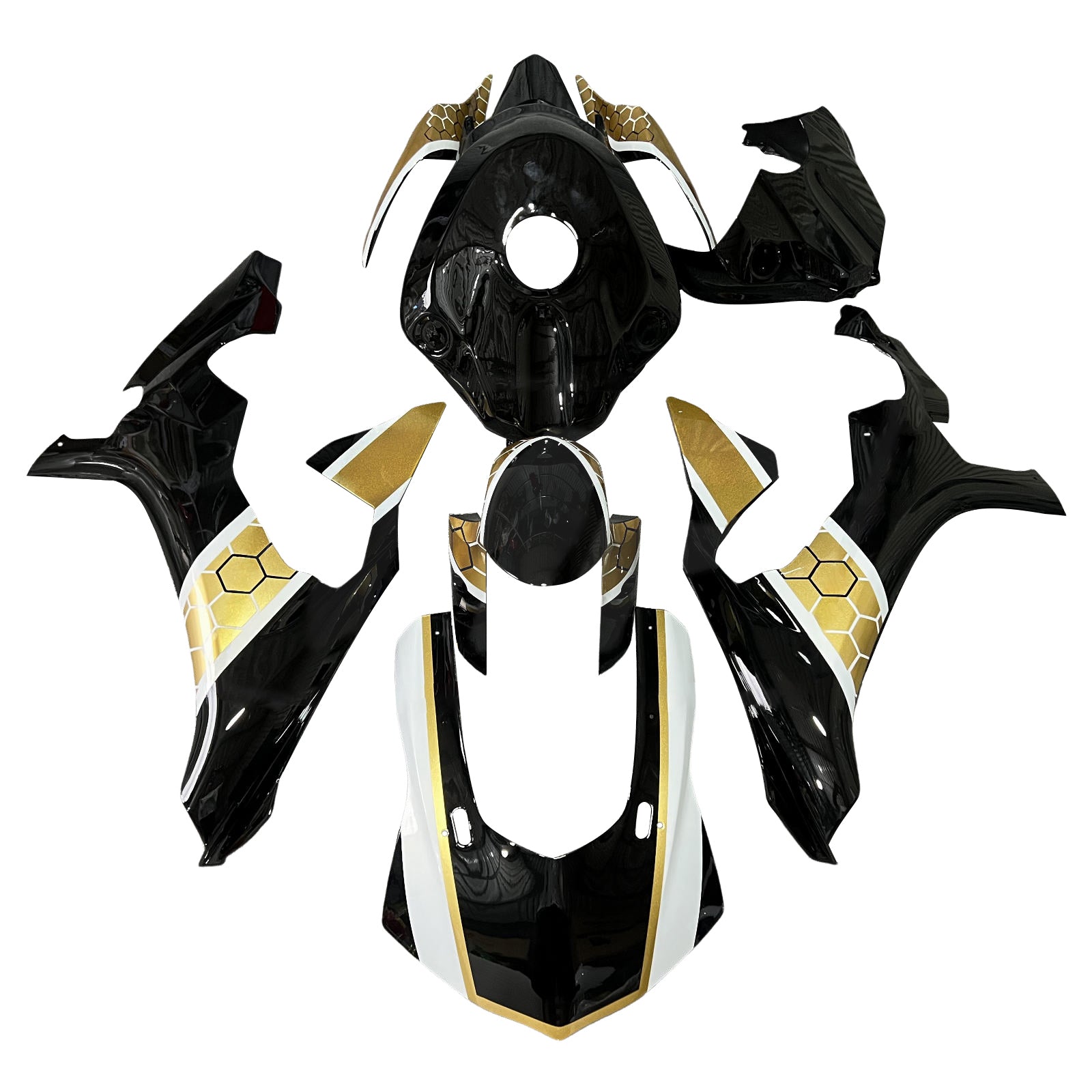 Kit de carénage d'injection carrosserie plastique ABS pour Yamaha YZFR1 YZF-R1 2015-2019
