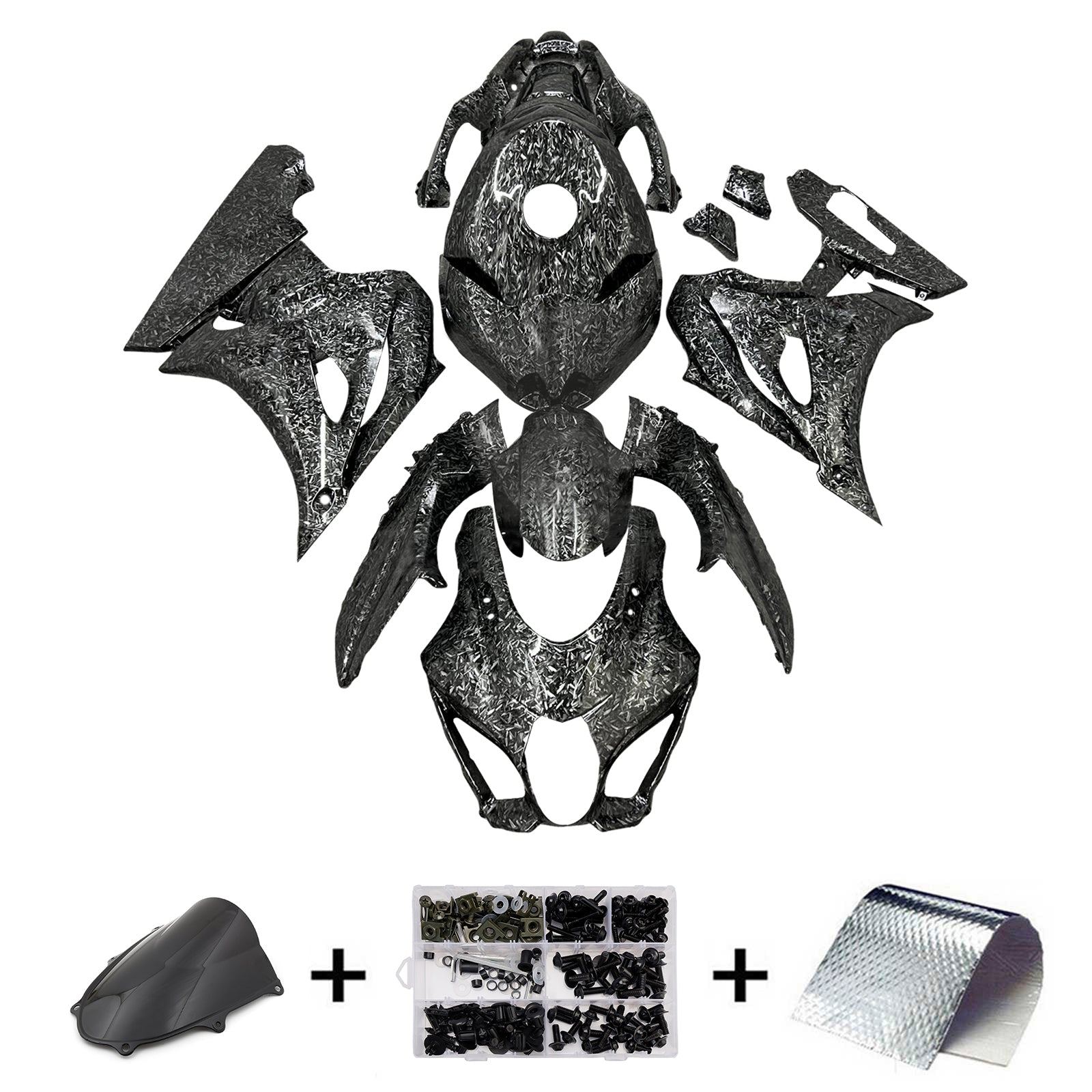 2017-2025 Suzuki GSXR1000 K17 Kit de carenagem de injeção de injeção Plástico ABS #101