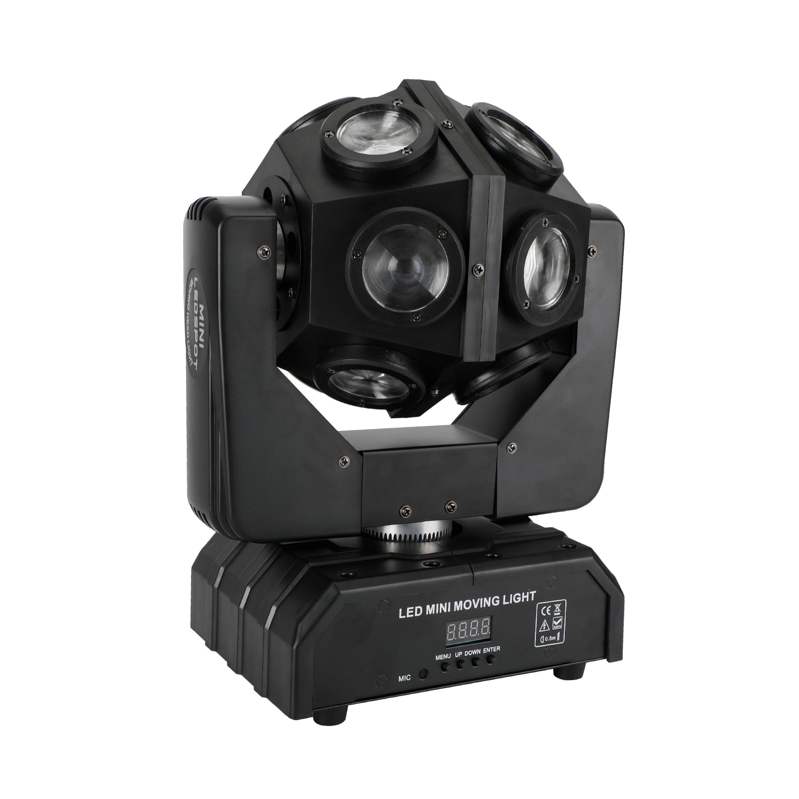 200W Moving Head 12 LED Roterande Beam Scenljus RGBW DJ Disco Party DMX UK