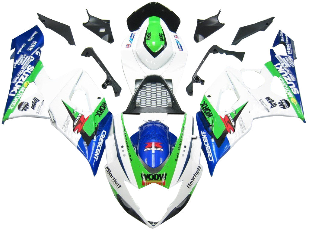 2005-2006 Suzuki GSXR 1000 Multi-Color Crescent Racing Fairings genéricos