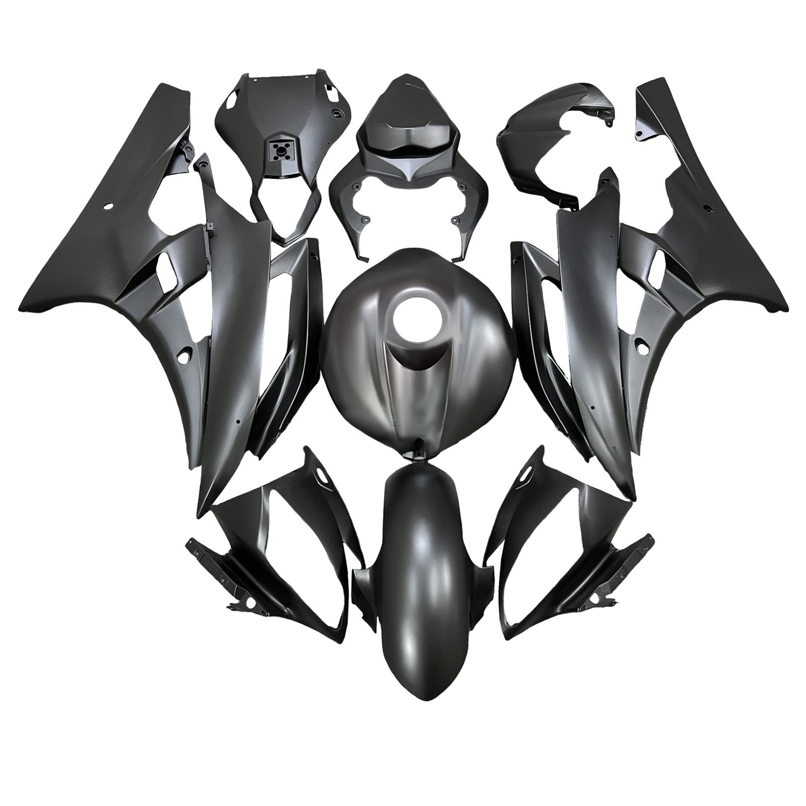 Kit de carénage d'injection carrosserie plastique ABS pour Yamaha YZFR6 YZF-R6 2006-2007