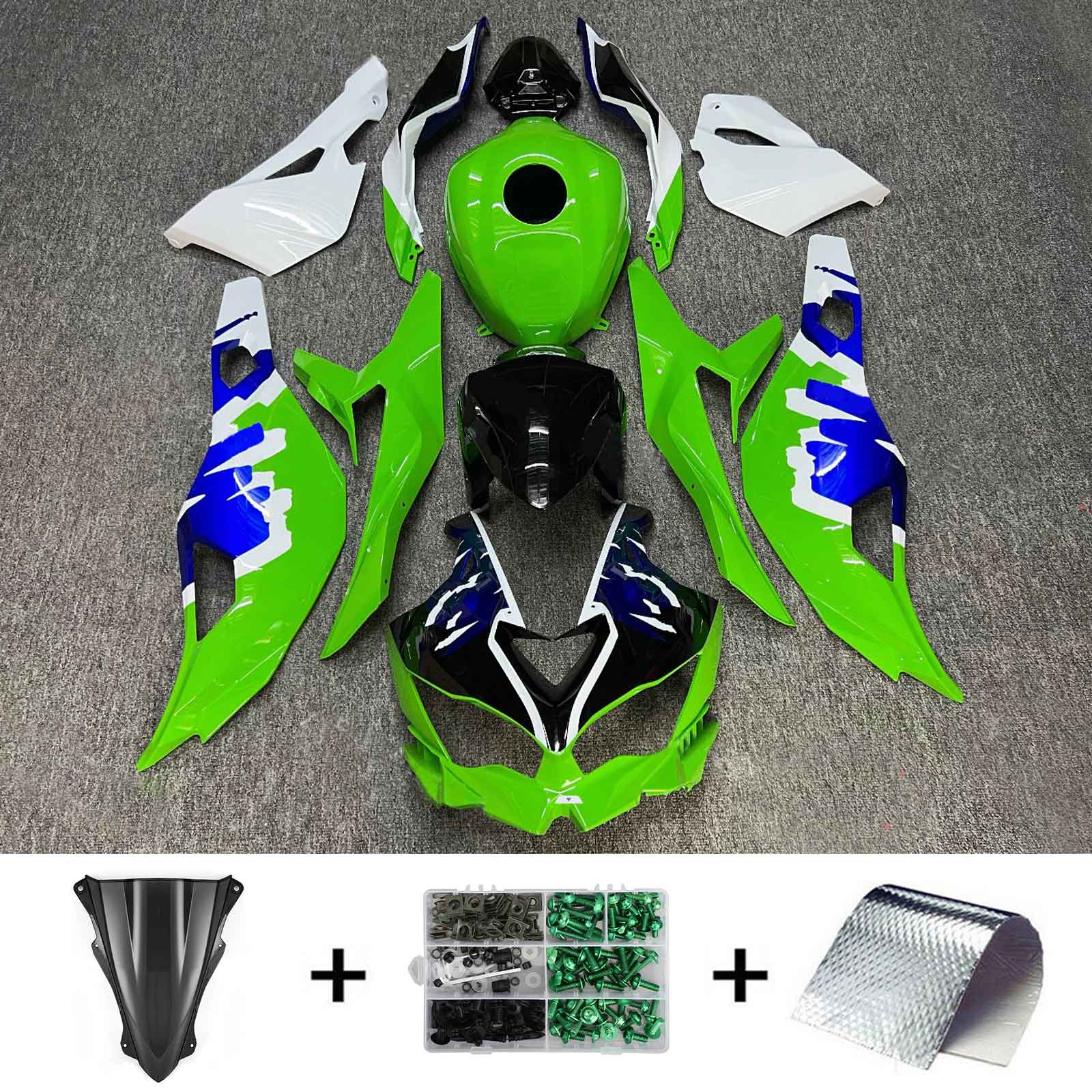 2019-2025 Kawasaki Ninja ZX-25R Amotopart Injection Fairing Kit Bodywork ABS #104