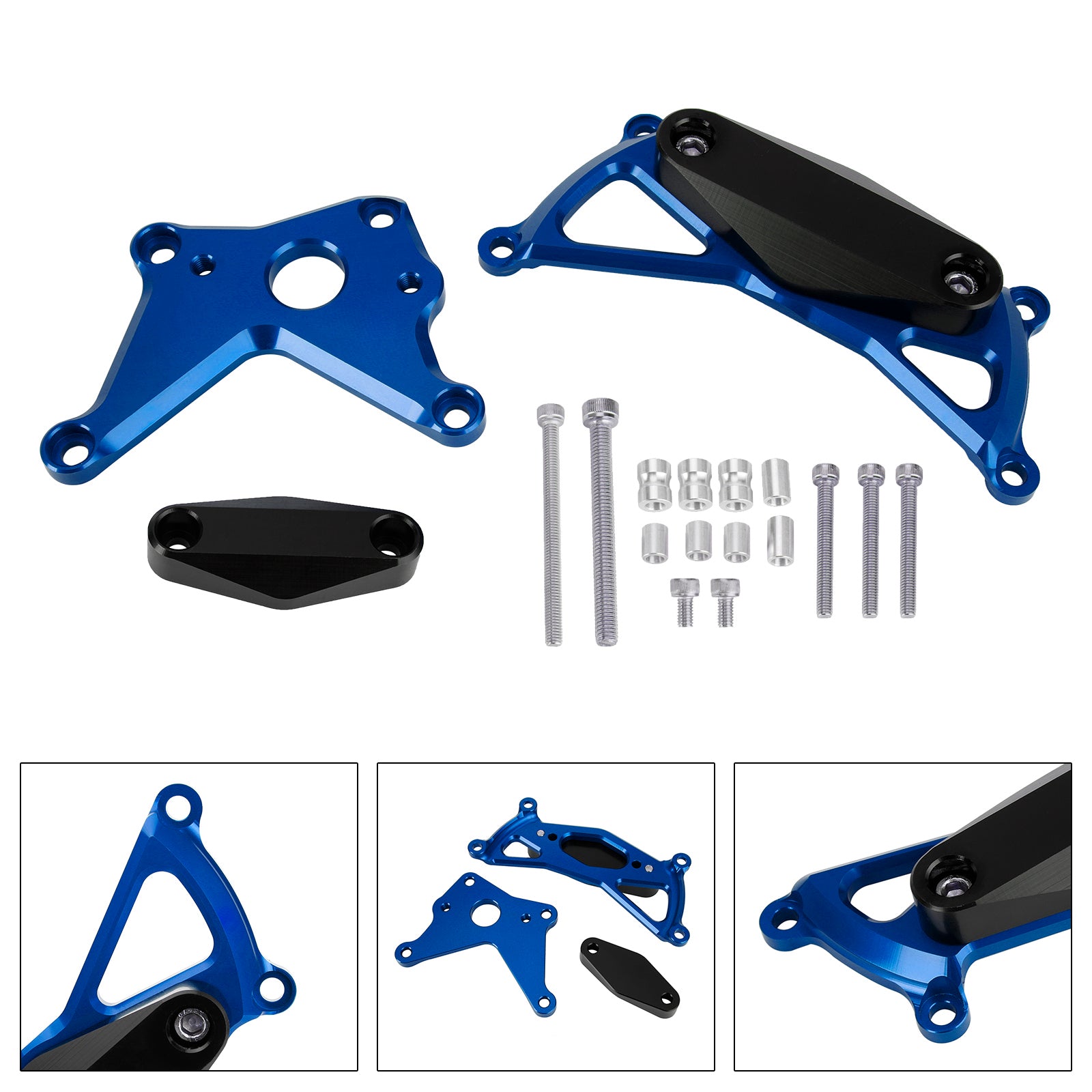 Protector Deslizante De Tapa De Motor Estator Cnc Azul Para Suzuki Gsx-S1000/Gt Katana