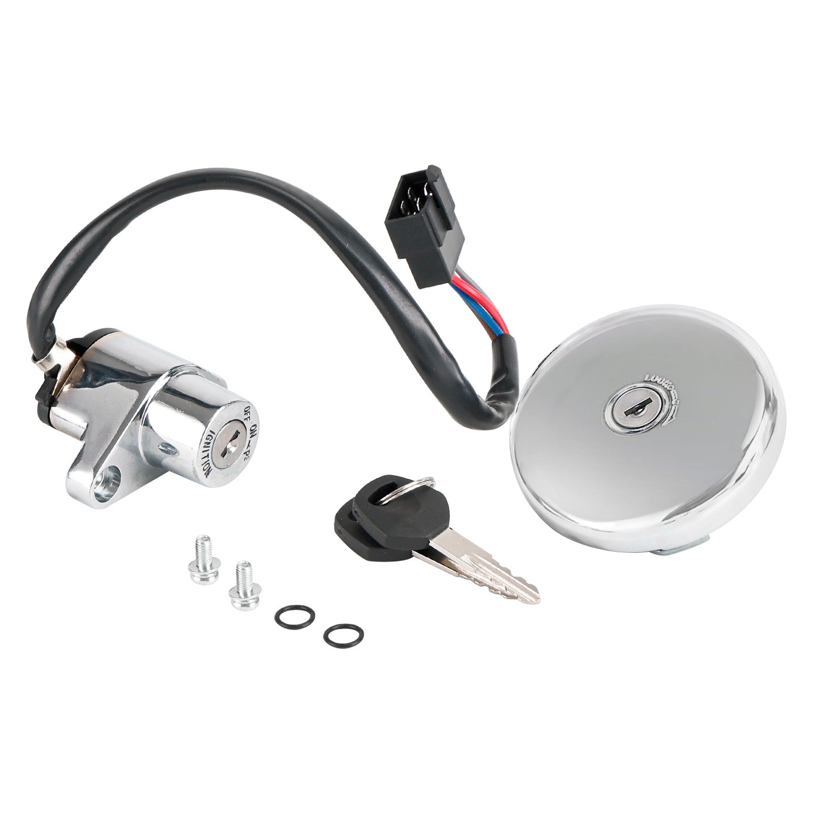 Contactschakelaar & Brandstoftankdop past op Kawasaki VULCAN 500 LTD EN500C 2001-2009