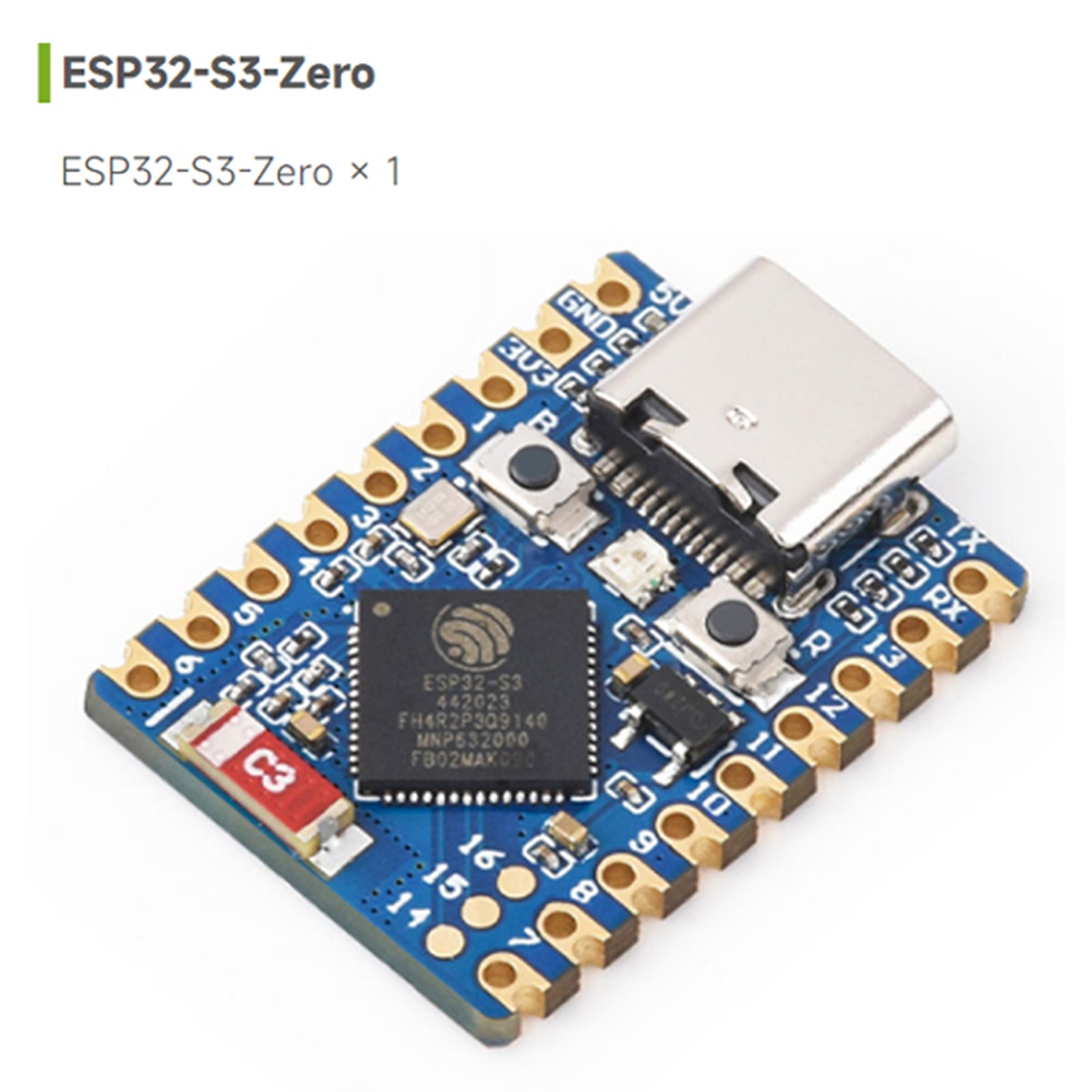 Placa de desarrollo ESP32-S3 S3FH4R2 Procesador de doble núcleo Frecuencia de funcionamiento de 240 MHz